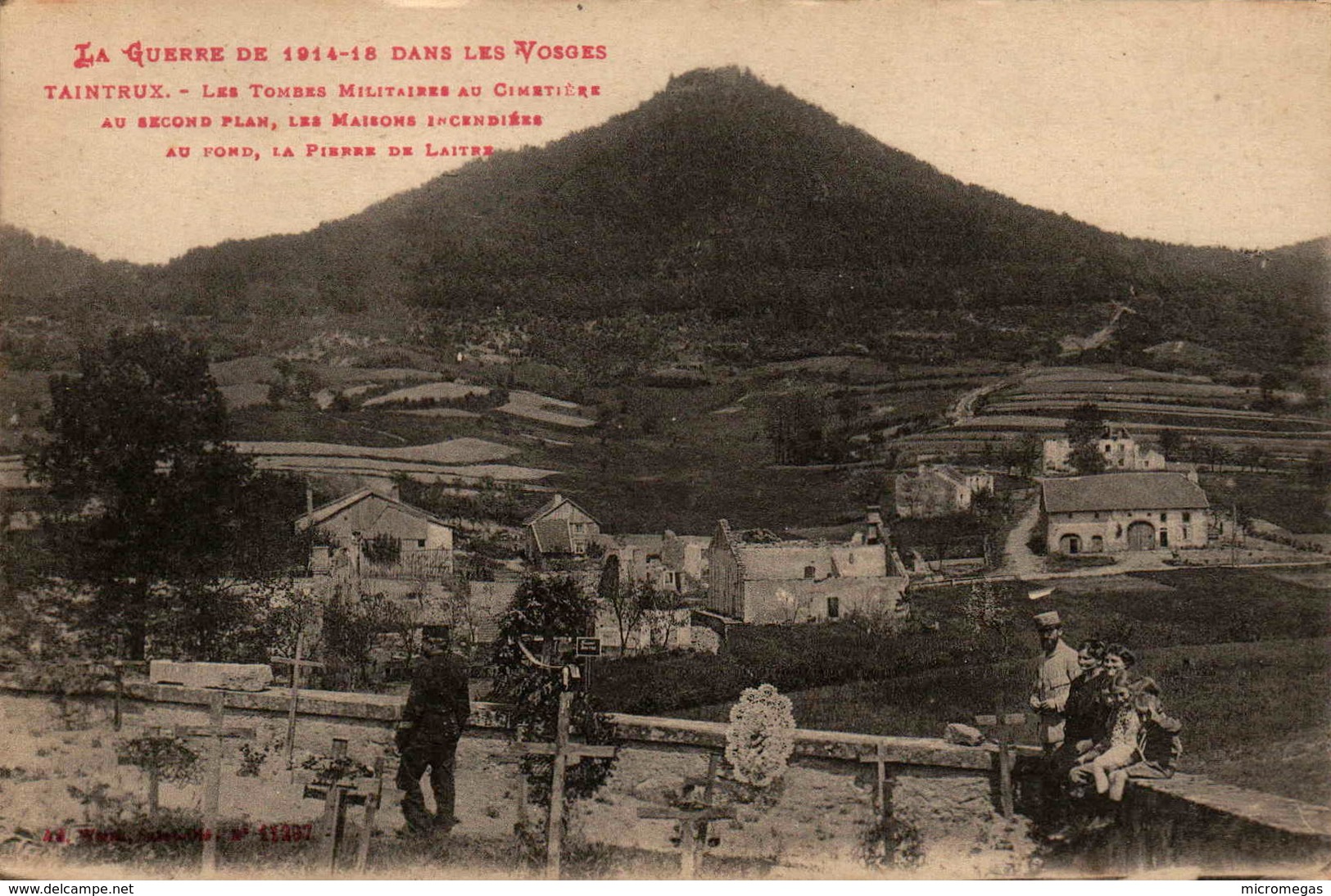 88 - TAINTRUX - Les Tombes Militaires Au Cimetière - War 1914-18