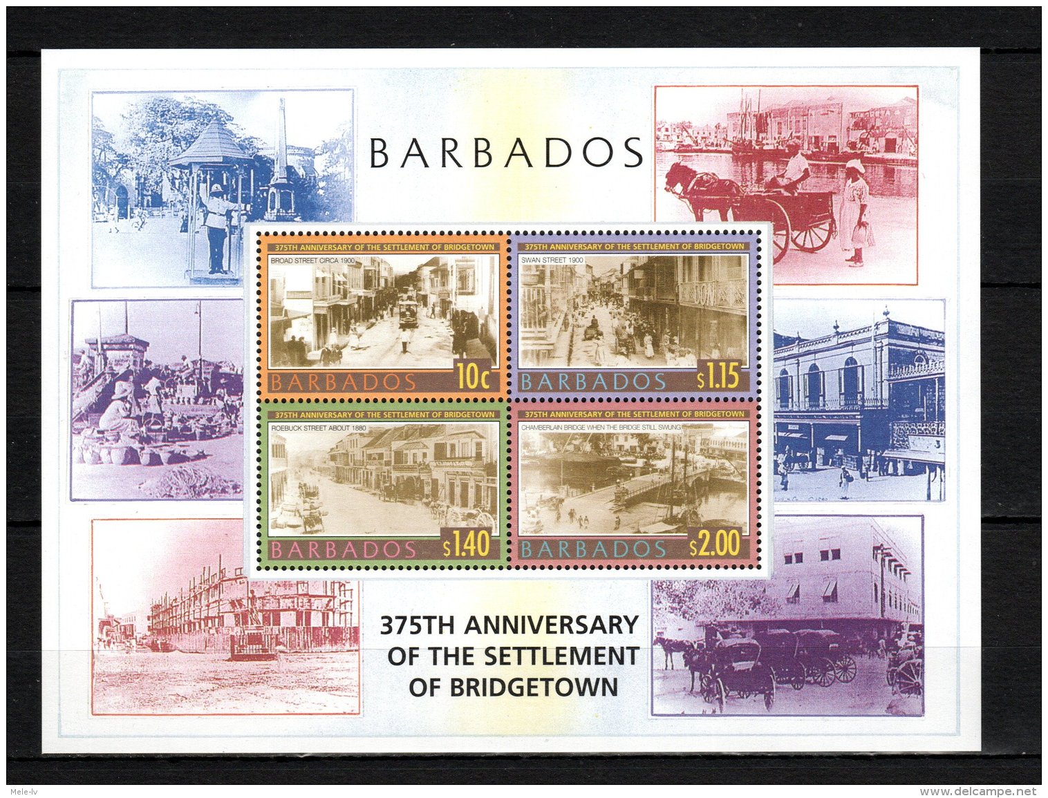 Barbados Anniversary Of The Settlement Of Bridgetown MNH -(V-74) - Autres & Non Classés