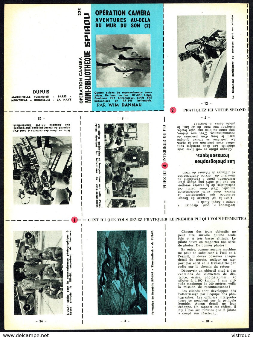 Mini-récit N° 225 - " Opération Caméra - Av. Au-delà Du Mur Du Son 2 " De Wim DANNAU - Supplément  à Spirou - Non Monté. - Spirou Magazine