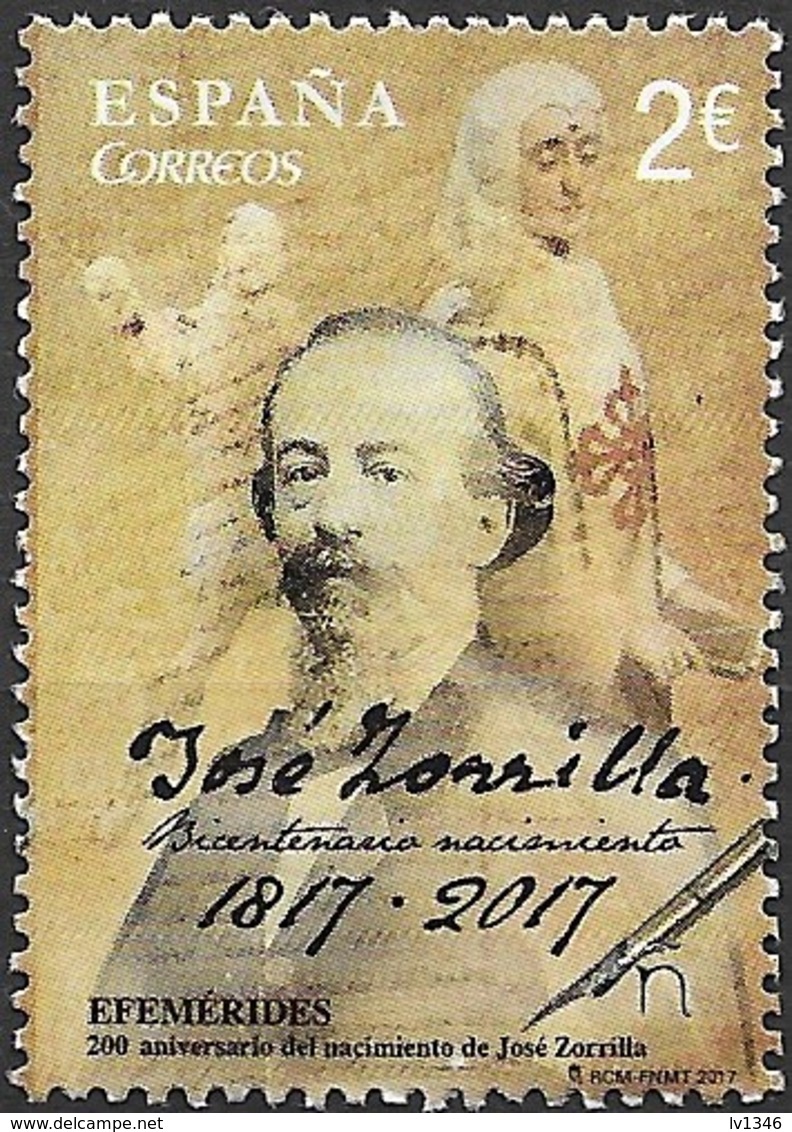 S232 Jose Zorrilla  2017  Used-oblit. - Used Stamps