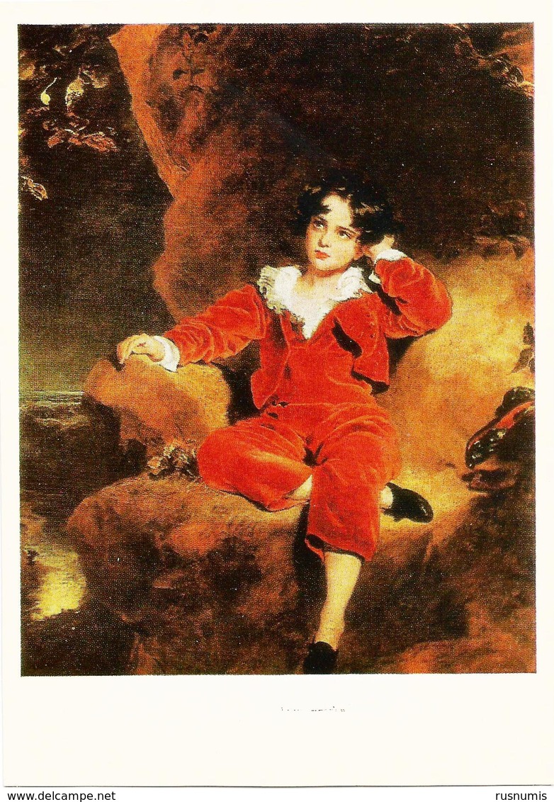 RUSSIA - RUSSIE - RUSSLAND Thomas Lawrence Red Boy Portrait Of Charles William Of Lemothon - Femmes Célèbres