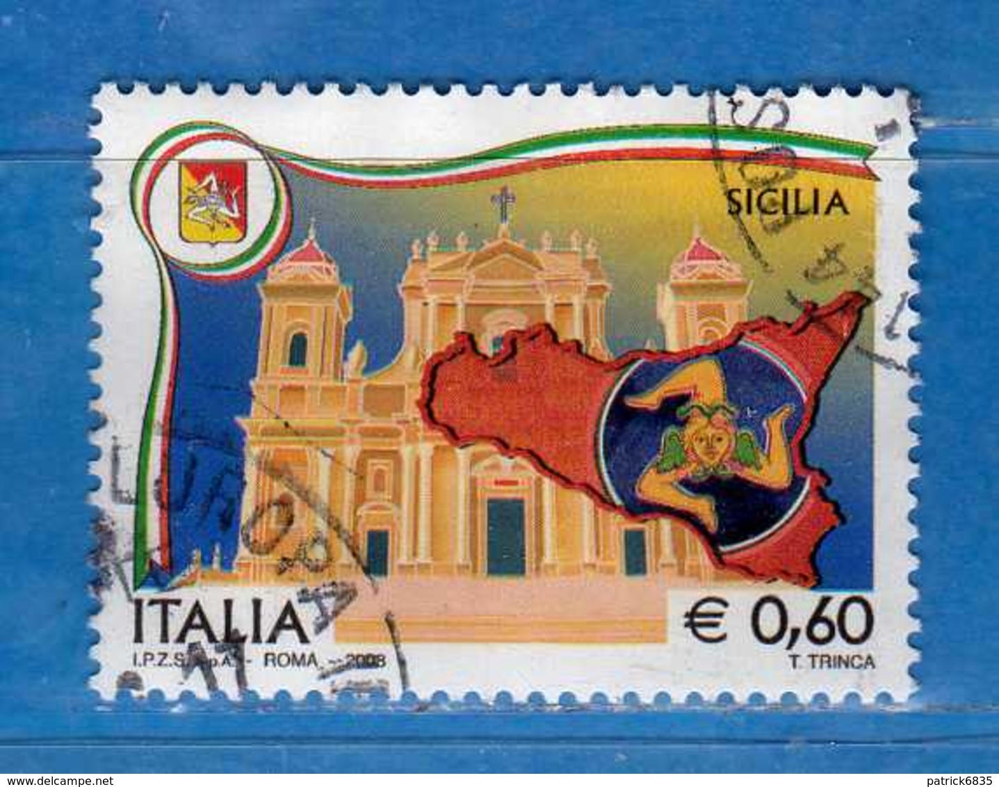 Italia- °-2008 - REGIONI D'ITALIA - SICILIA - Unif. 3087.  Usato.   Vedi Descrizione - 2001-10: Usati