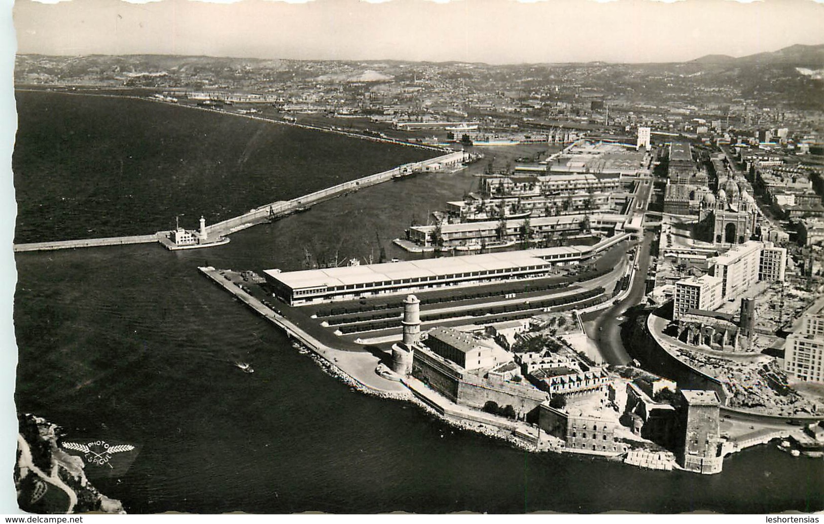 MARSEILLE VUE AERIENNE FORT SAINT JEAN PORTS DE LA JOLIETTE - Joliette, Port Area