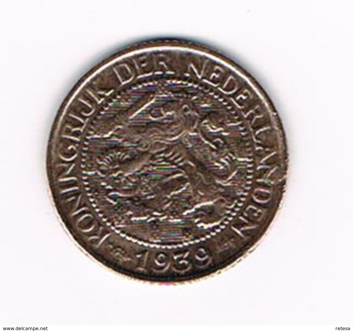 &   NEDERLAND  1 CENT  1939  WILHELMINA - 1 Cent