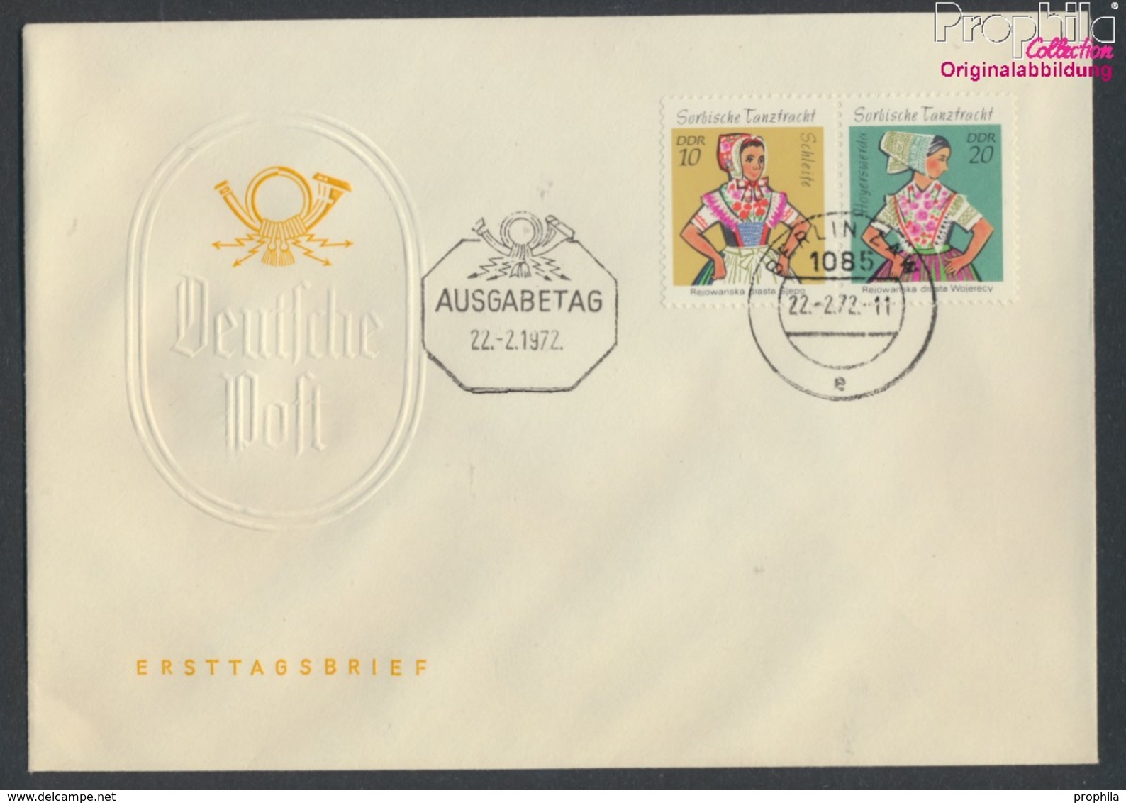 DDR W8 (1723-1724 Als Paar) FDC 1971 Sorb. Trachten (9213348 - Autres & Non Classés