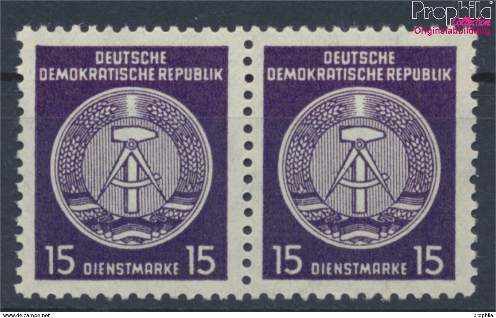 DDR DA36IIa, Offener Knopf Und Geschlossene Schenkel Postfrisch 1957 Dienstmarke (9213210 - Ungebraucht