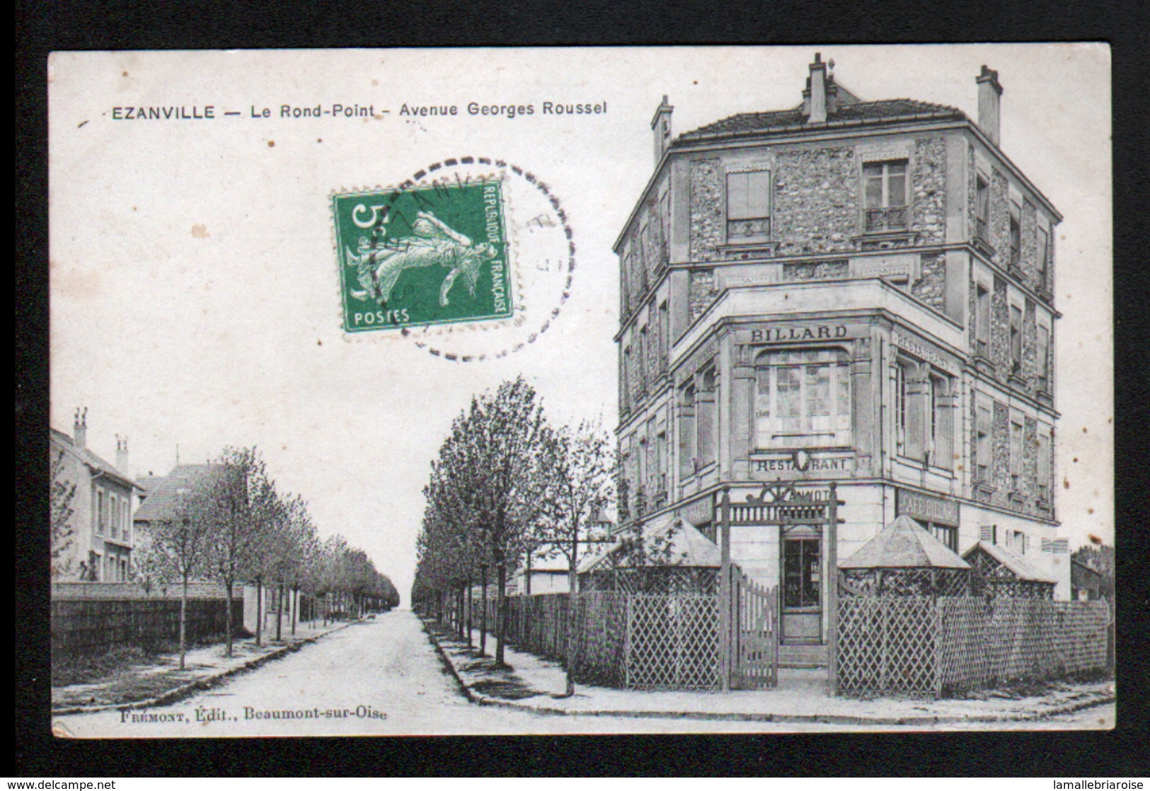 95, Ezanville, Le Rond Point, Avenue Georges Roussel, Café Billard - Ezanville