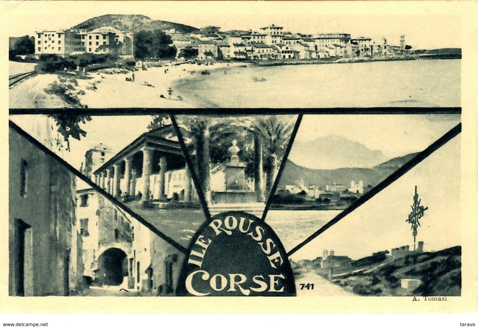 CORSE - L'ILE ROUSSE - Carte Multi-vues Montage A. Tomasi - 1934 - Other & Unclassified