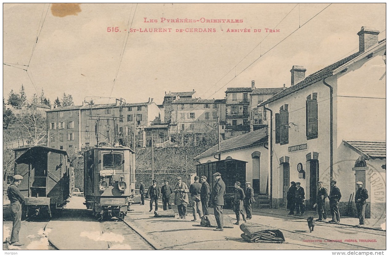 XF.338. St-Laurent-de-Cerdans - Arrivée Du Train - 1926 - Autres & Non Classés