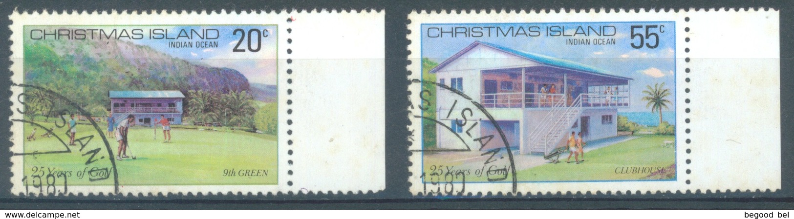 CHRISTMAS - USED/OBLIT.  - 1980 - GOLF -  Yv 134-135 - Lot 17356 - Christmas Island