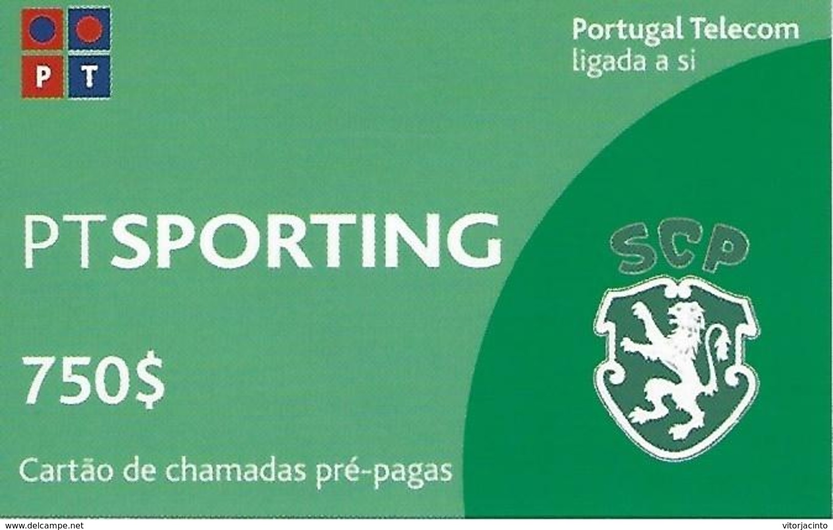 SPORTING PT 750 Prepaid Phonecard - Portugal - Portugal