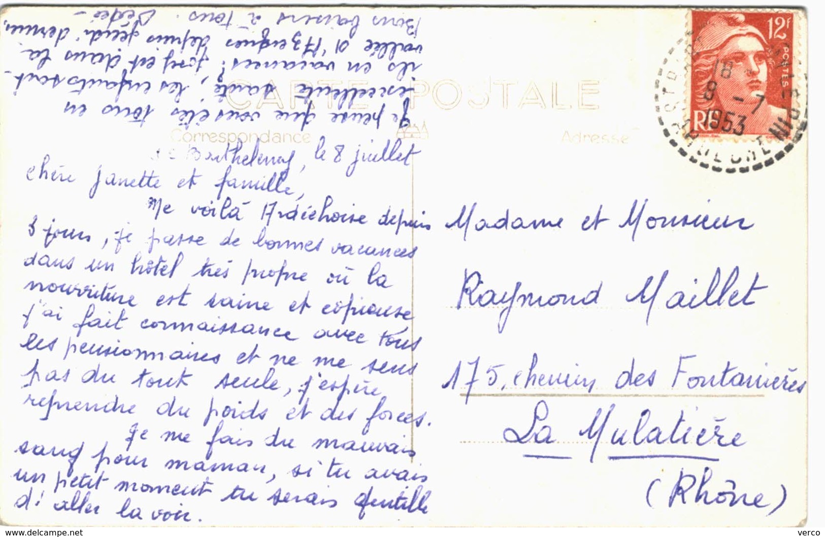 Carte Postale Ancienne De SAINT BARTHELEMY LE PIN-vue Générale - Autres & Non Classés