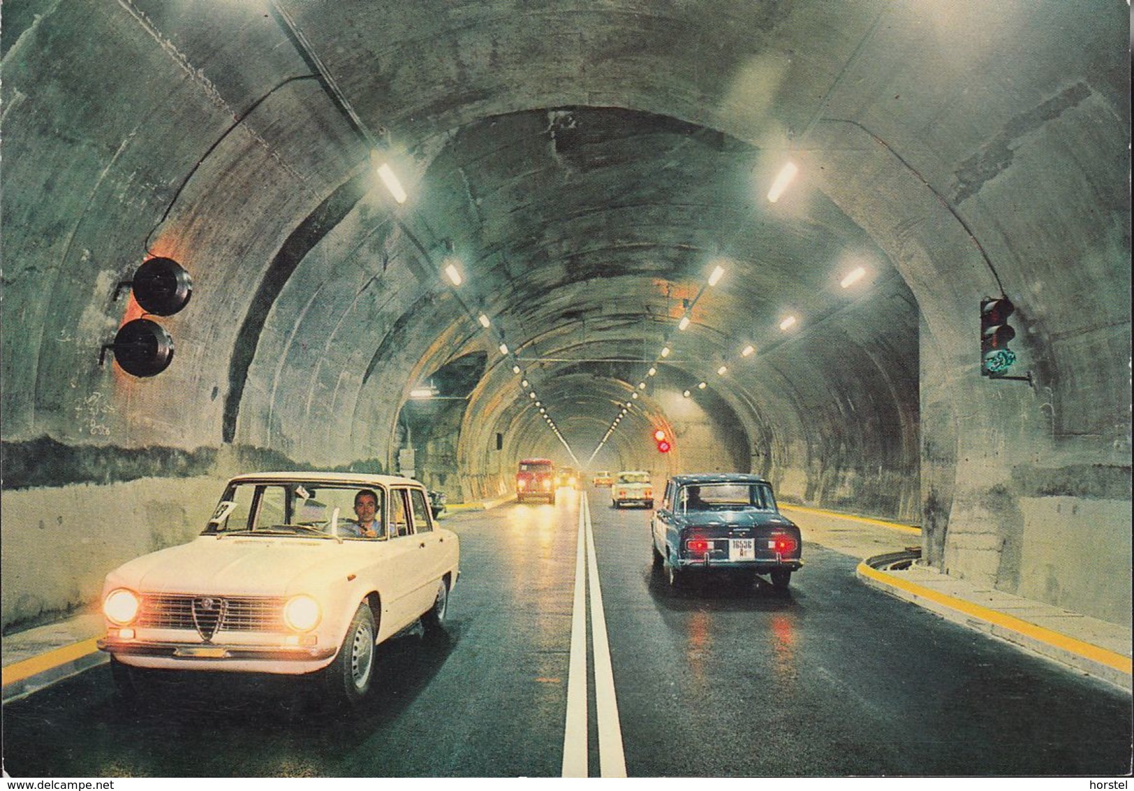 Italien - Courmayeur - Mont-Blanc-Tunnel - Cars - Alfa Romeo 1750 - Sonthofen