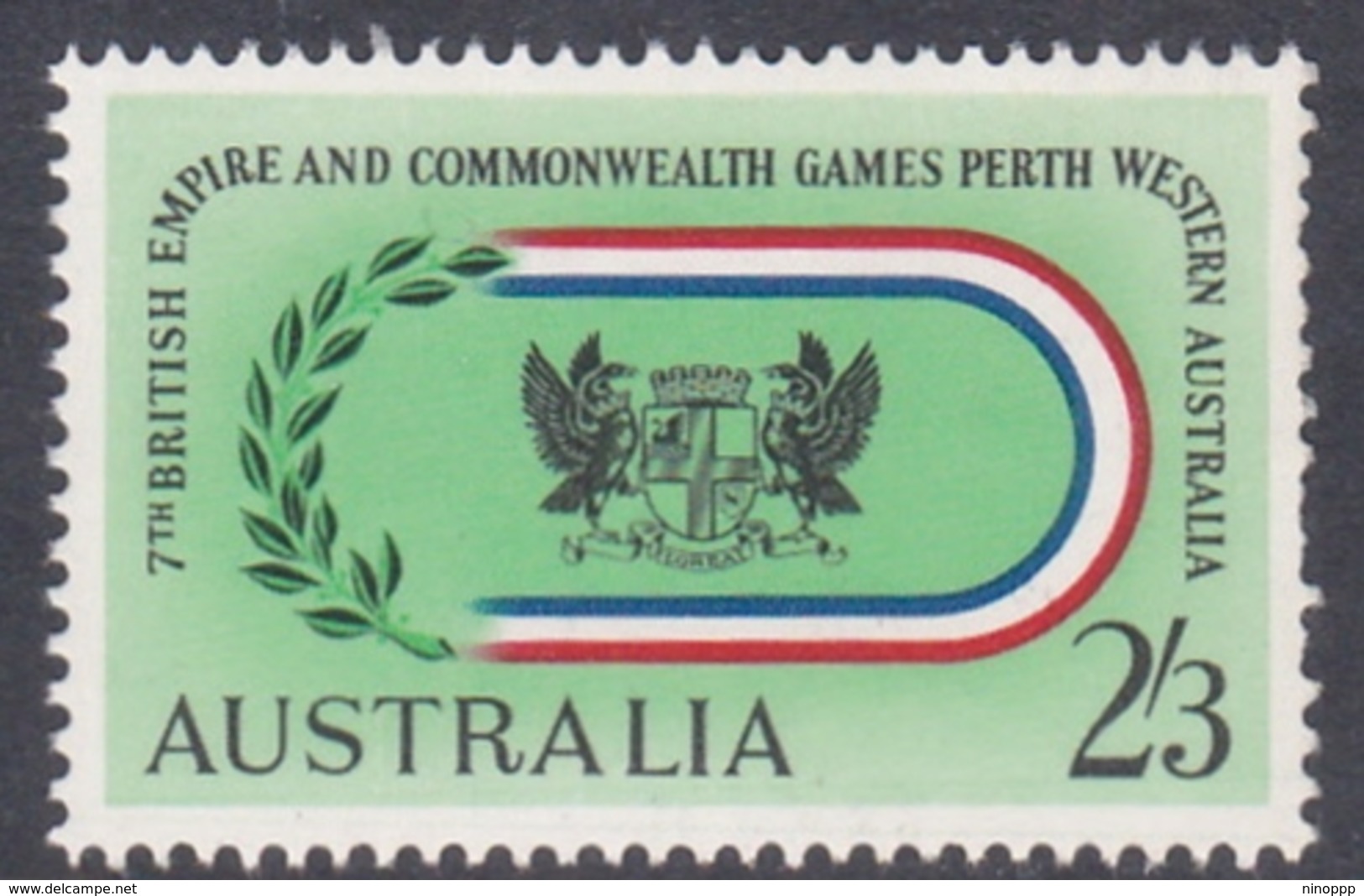 Australia ASC 377  1962 Perth Games 2sh And 3d Embleme, Mint Never Hinged - Mint Stamps