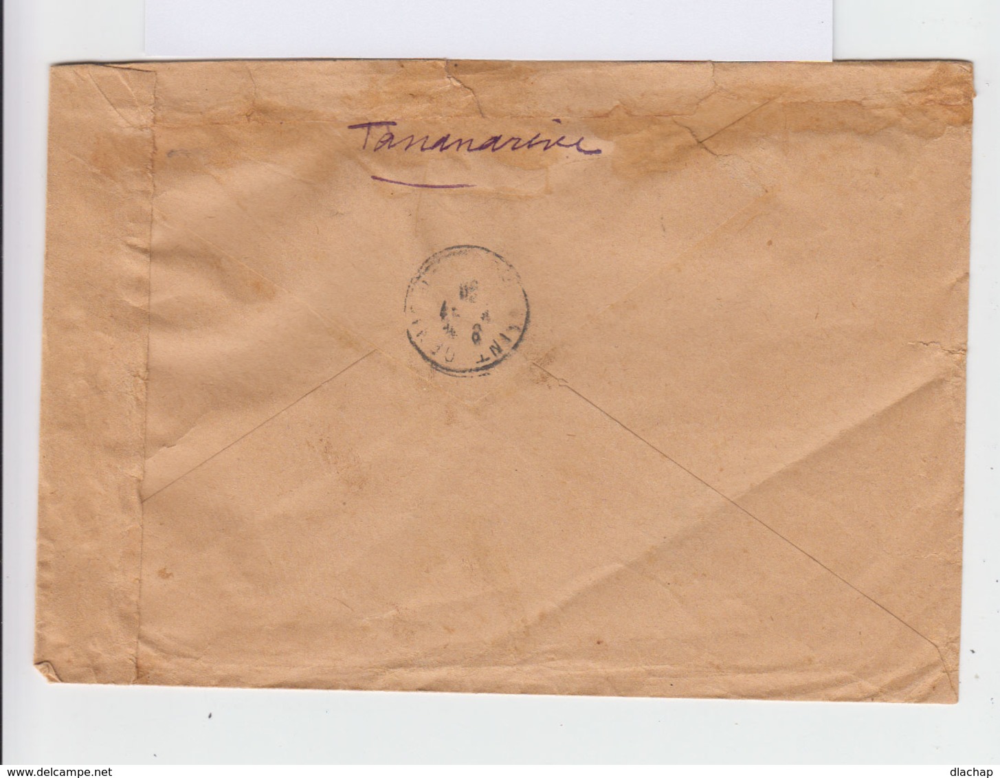 Deux Timbres Sur Enveloppe: Exposition Coloniale Et Poste Aérienne. Recommandé. Cachet Poste Aérienne. (559) - Lettres & Documents