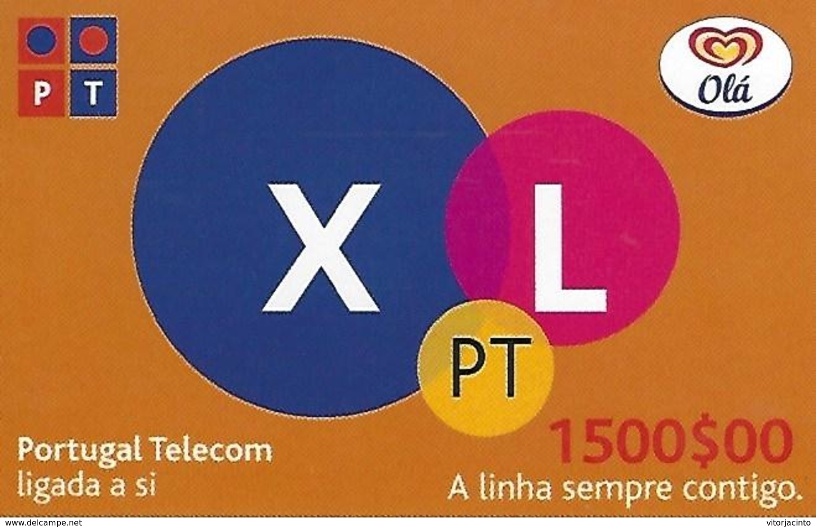 OLÁ XL PT 1500 Prepaid Phonecard - Portugal - Portugal