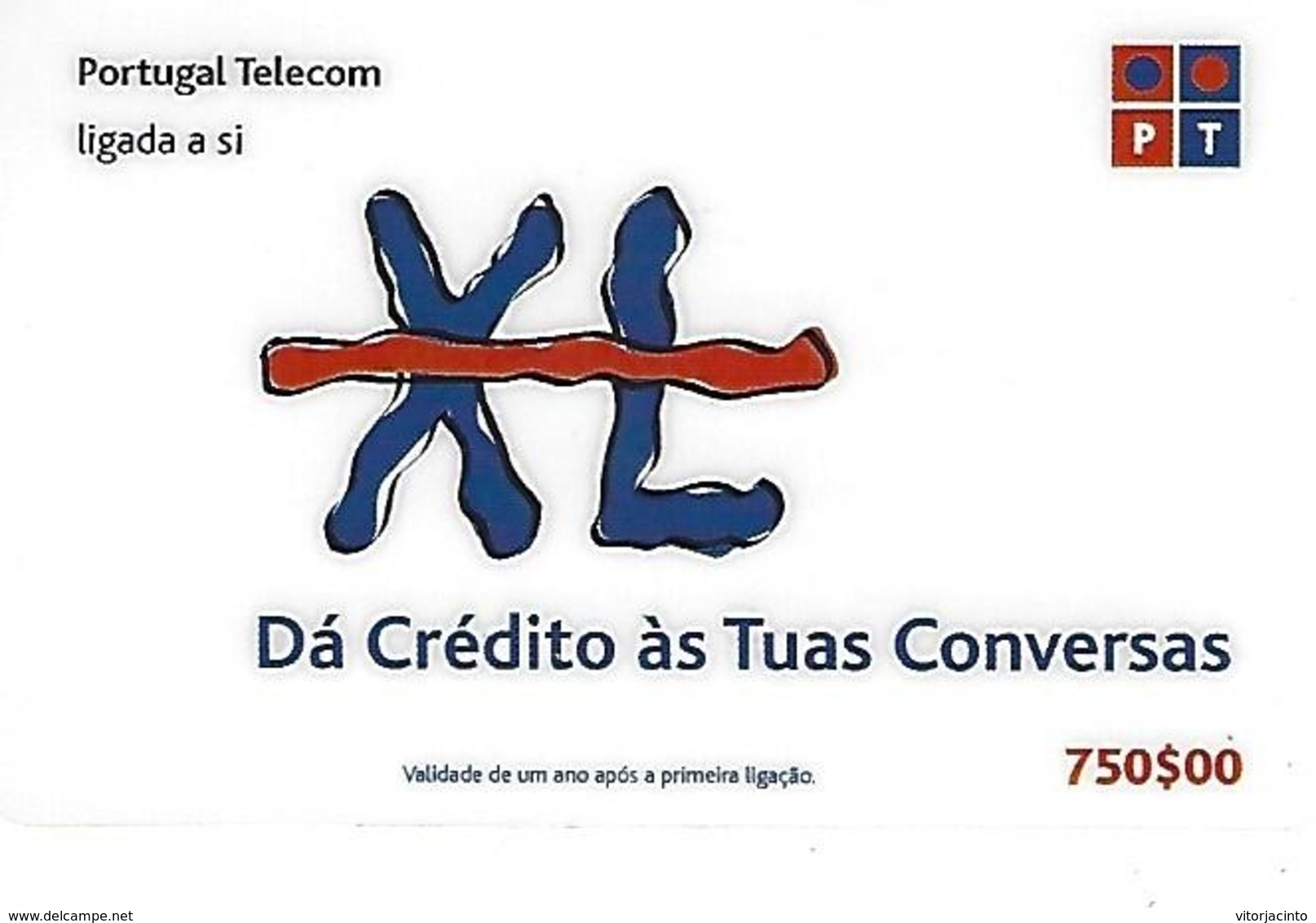 XL PT (Dá Crédito às Tuas Conversas) 750 Prepaid Phonecard - Portugal - Portugal