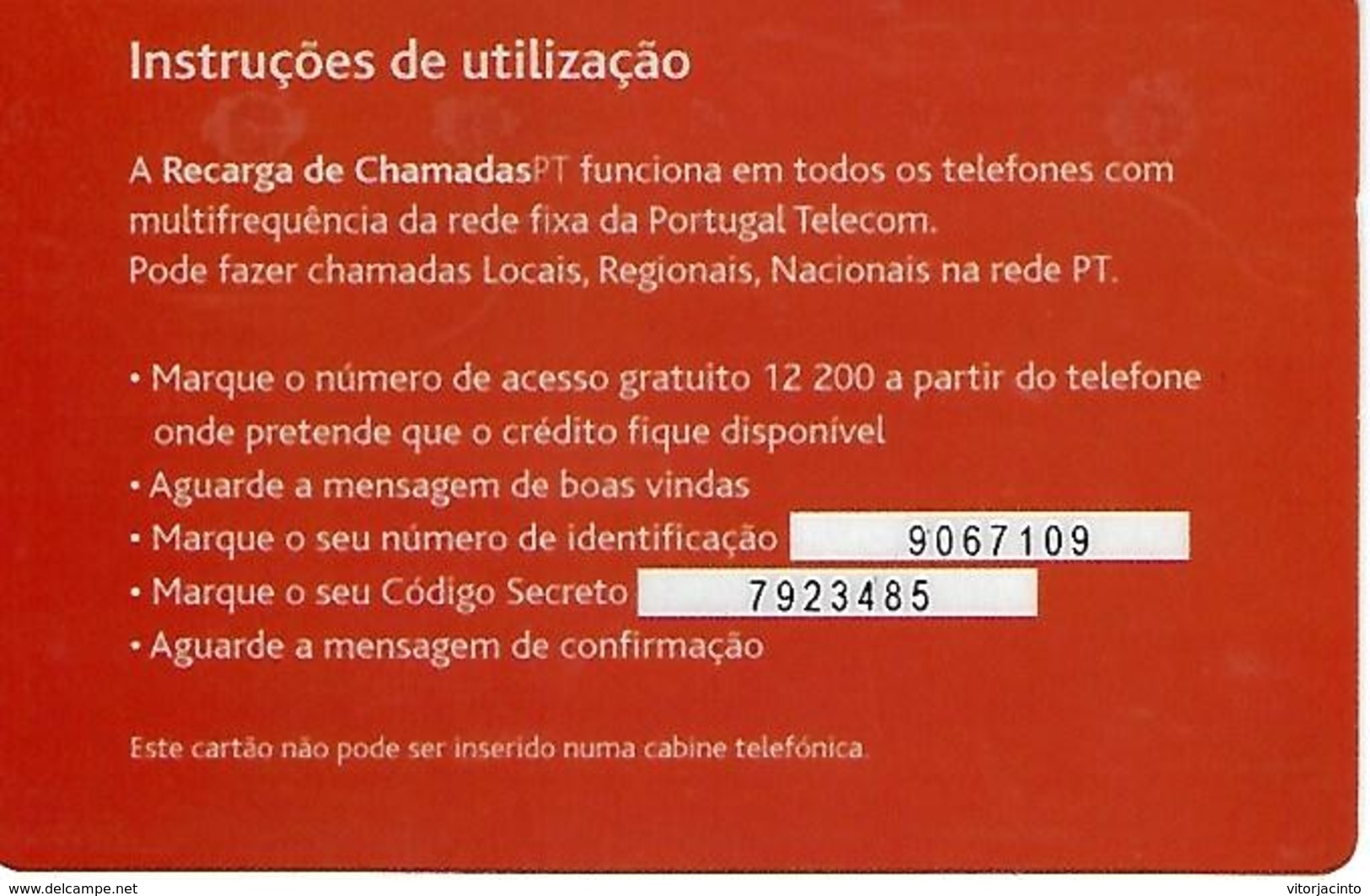 Charging Of Calls PT 5000 (Prepaid Phonecard) - Portugal - Portugal