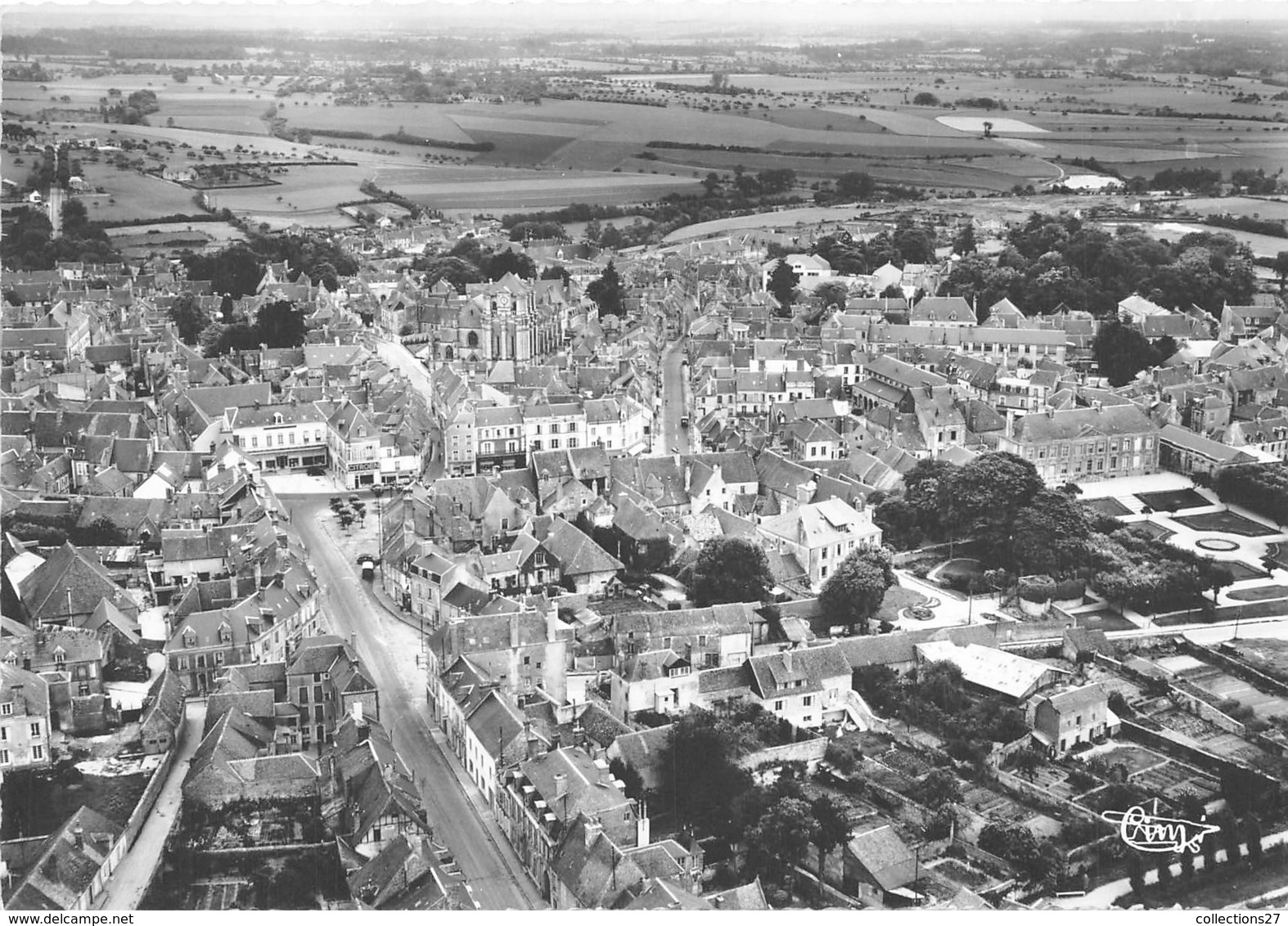 61-PORTAGNE-VUE GENERALE AERIENNE - Mortagne Au Perche