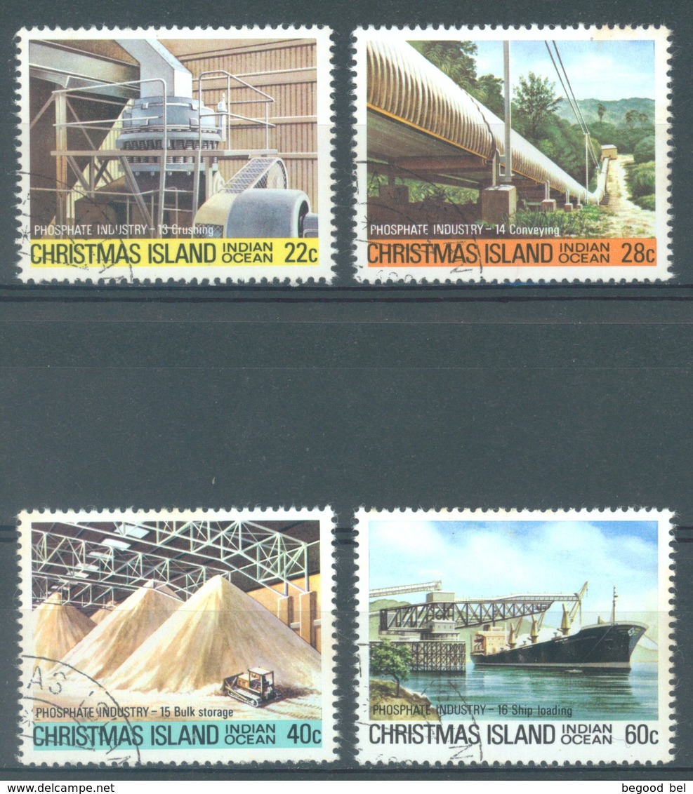 CHRISTMAS - USED/OBLIT.  - 1981 - PHOSPHATE INDUSTRY -  Yv 148-151 - Lot 17360 - Christmas Island