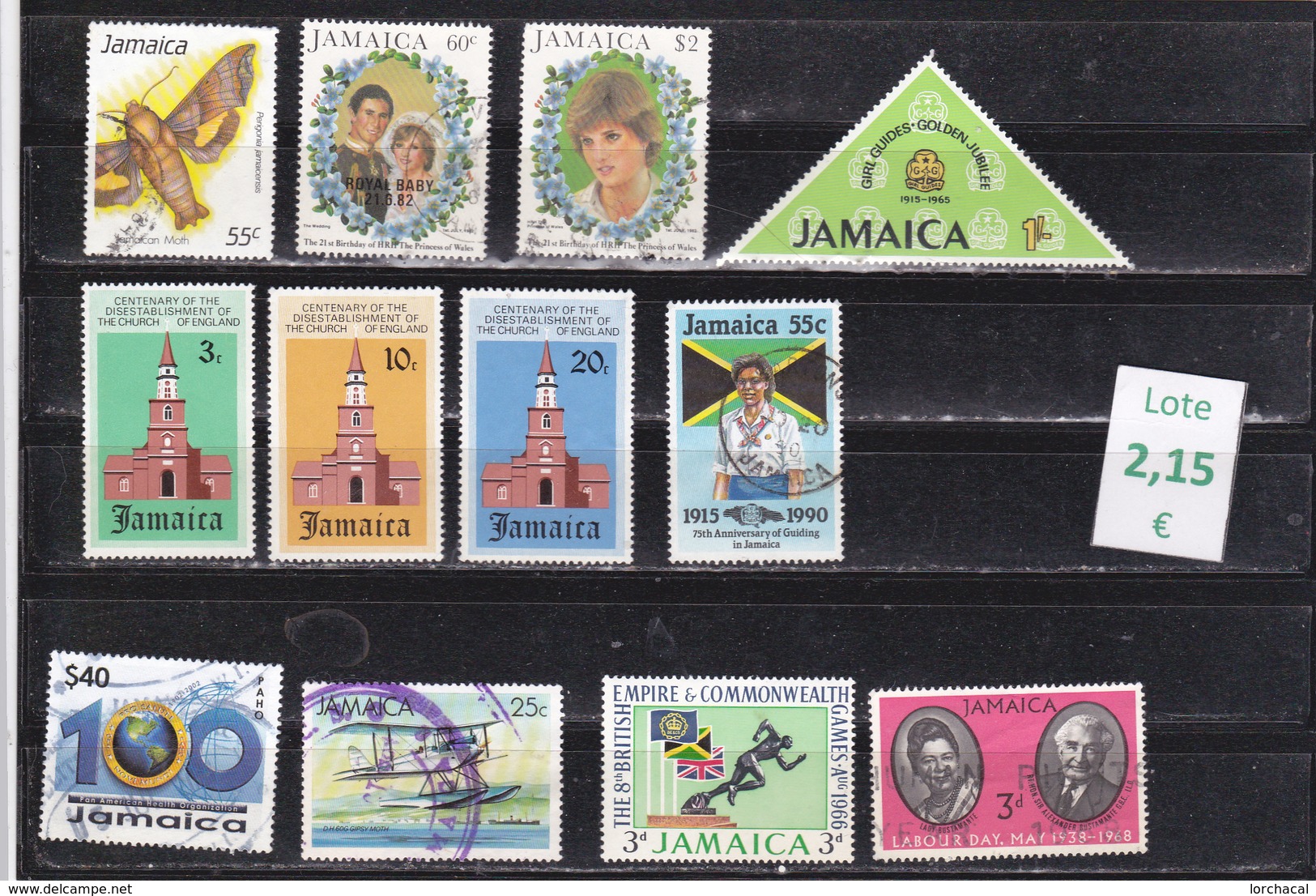 Jamaica  -  Lote  12  Sellos Diferentes  -  7/7301 - Jamaica (1962-...)