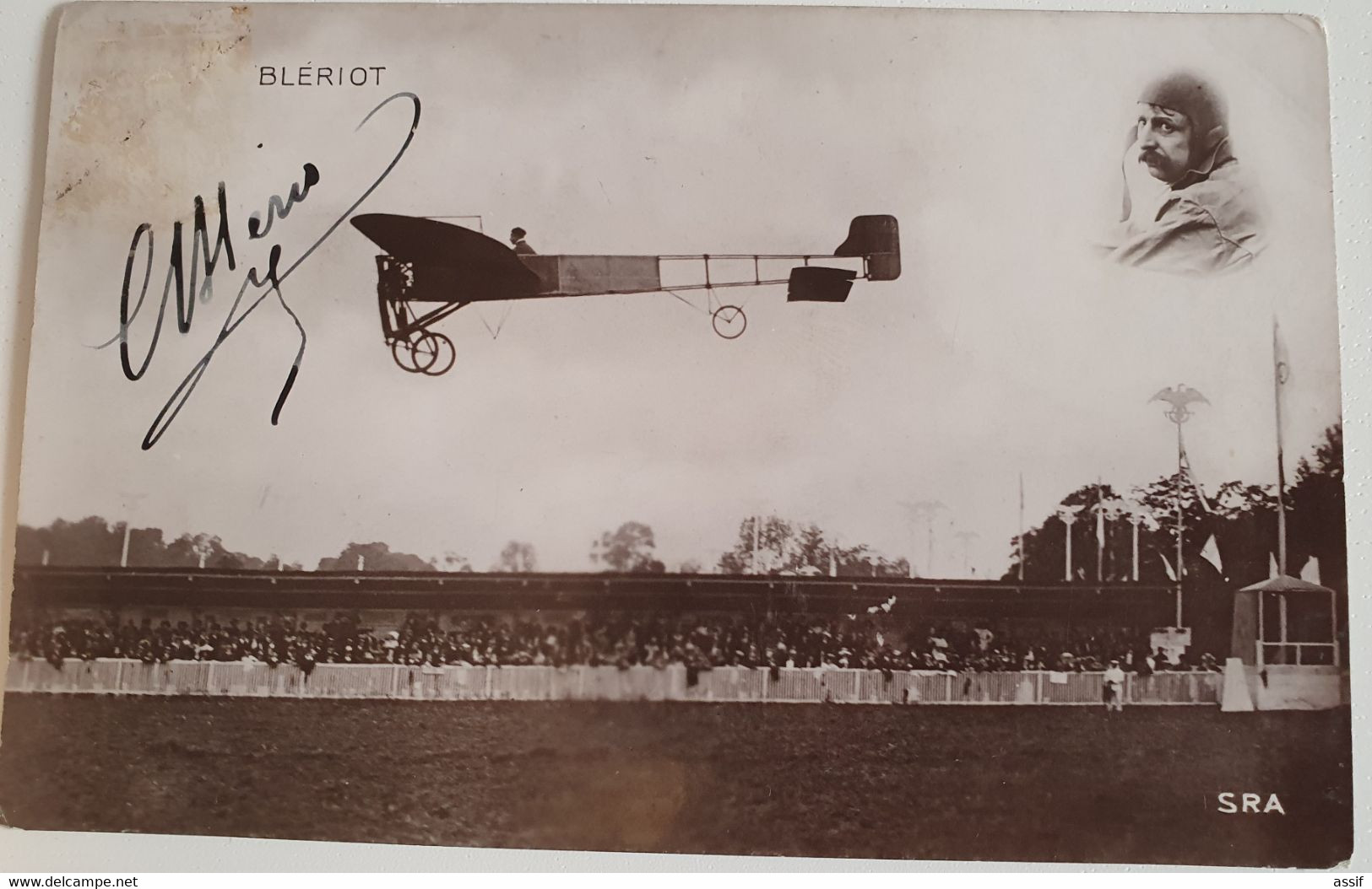 4 Cpa LOUIS BLERIOT (1872 - 1936) AUTOGRAPHE ORIGINAL AUTOGRAPH AVIATION AVIATEUR /FREE SHIPPING REGISTERED - Airmen, Fliers