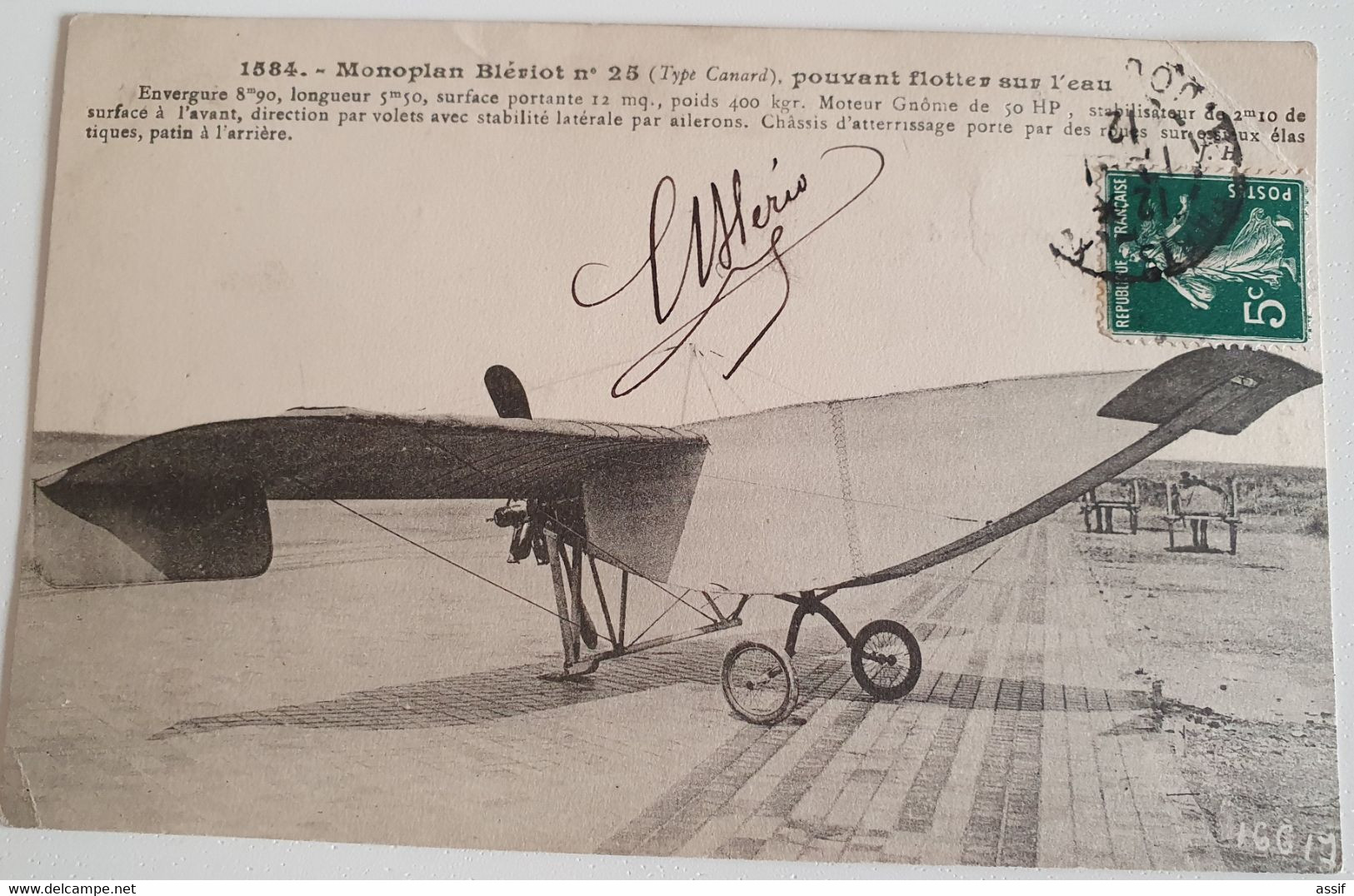 4 Cpa LOUIS BLERIOT (1872 - 1936) AUTOGRAPHE ORIGINAL AUTOGRAPH AVIATION AVIATEUR /FREE SHIPPING REGISTERED - Airmen, Fliers