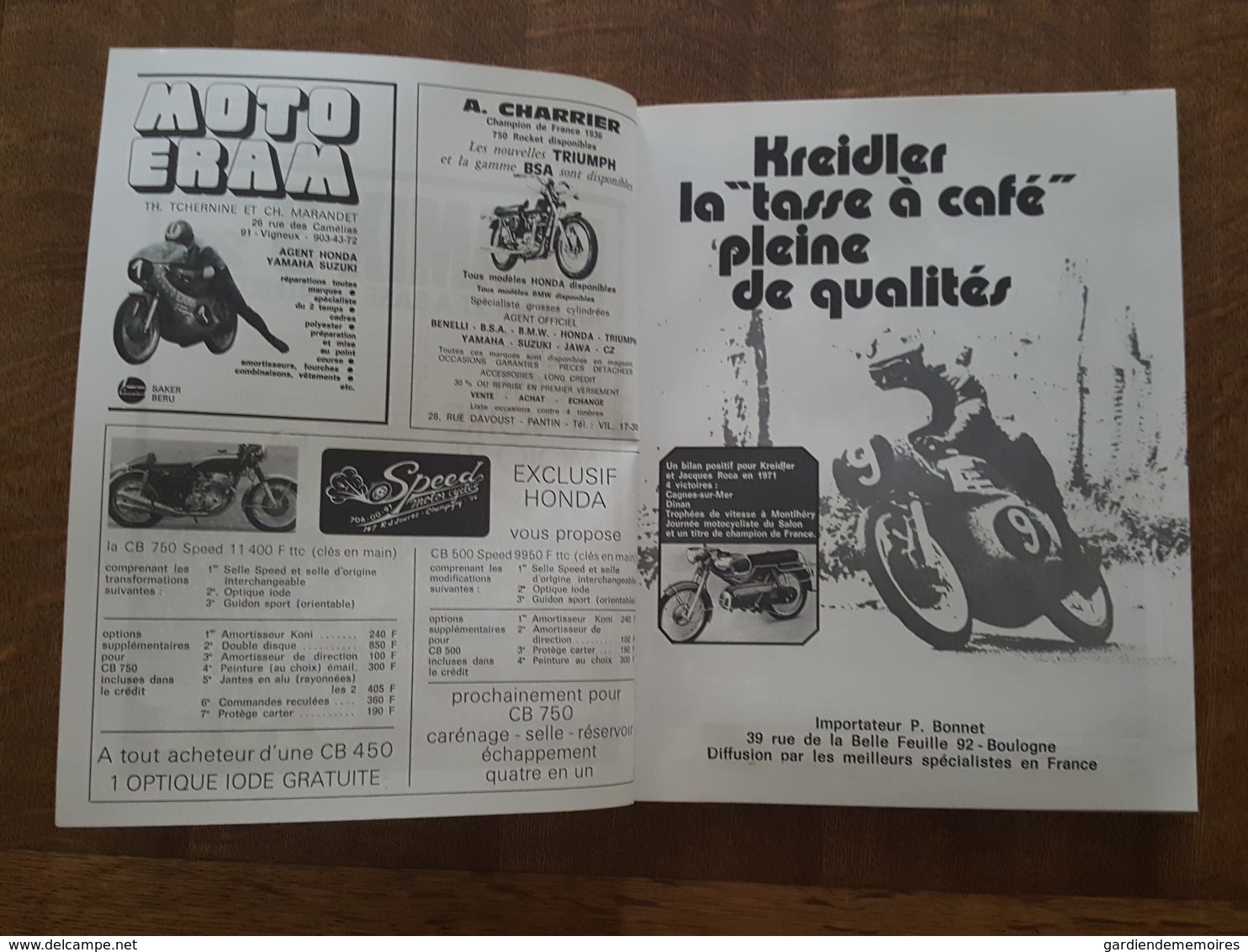 Moto Revue Spécial Salon 72 - Toutes les Motos du Monde, 200 Pages avec de superbe Pubs, Honda, Yamaha, Triumph, Harley