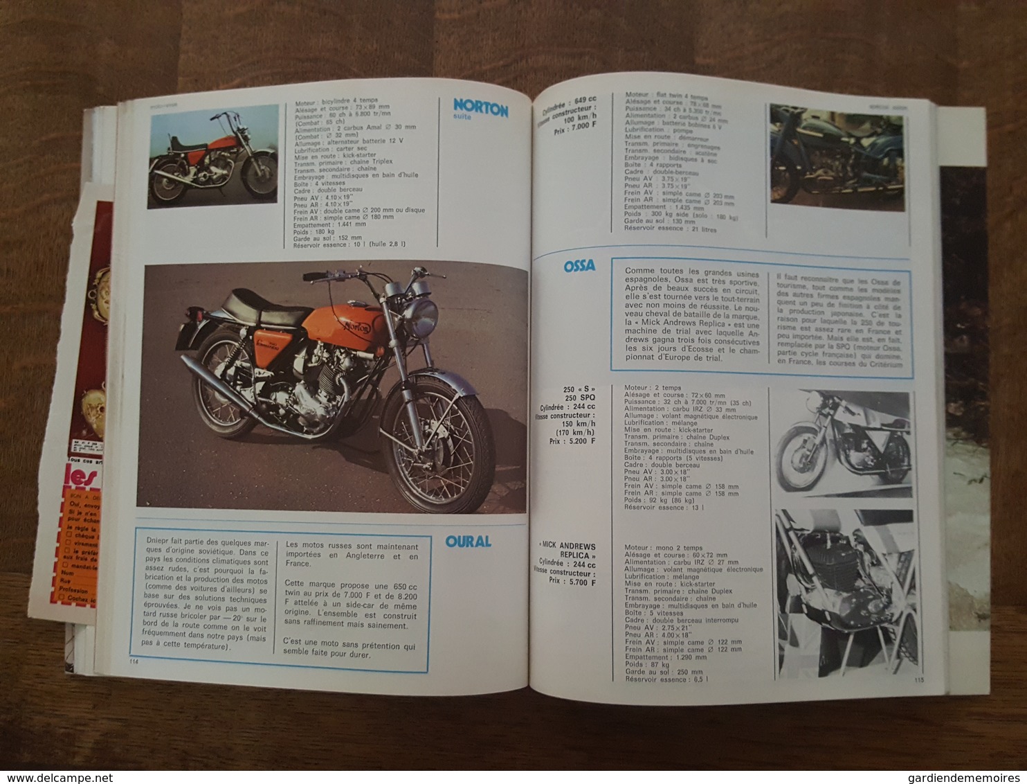 Moto Revue Spécial Salon 72 - Toutes les Motos du Monde, 200 Pages avec de superbe Pubs, Honda, Yamaha, Triumph, Harley