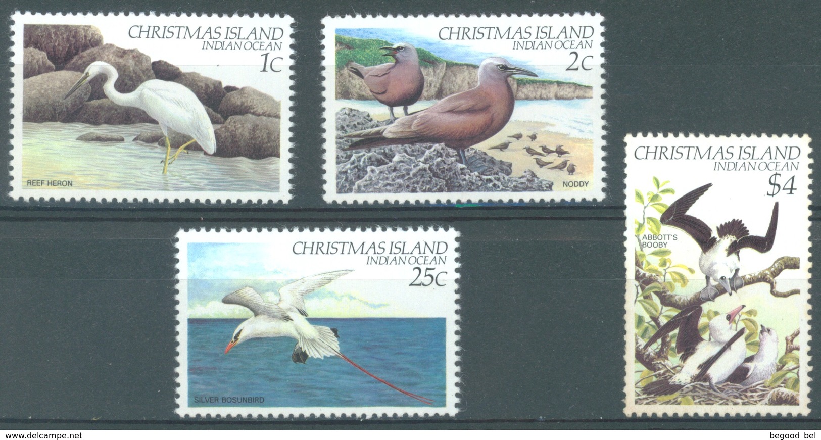 CHRISTMAS - MNH/**  - 1982 - BIRDS -  Yv 156-159 - Lot 17361 - 159 MLH/* - Christmas Island