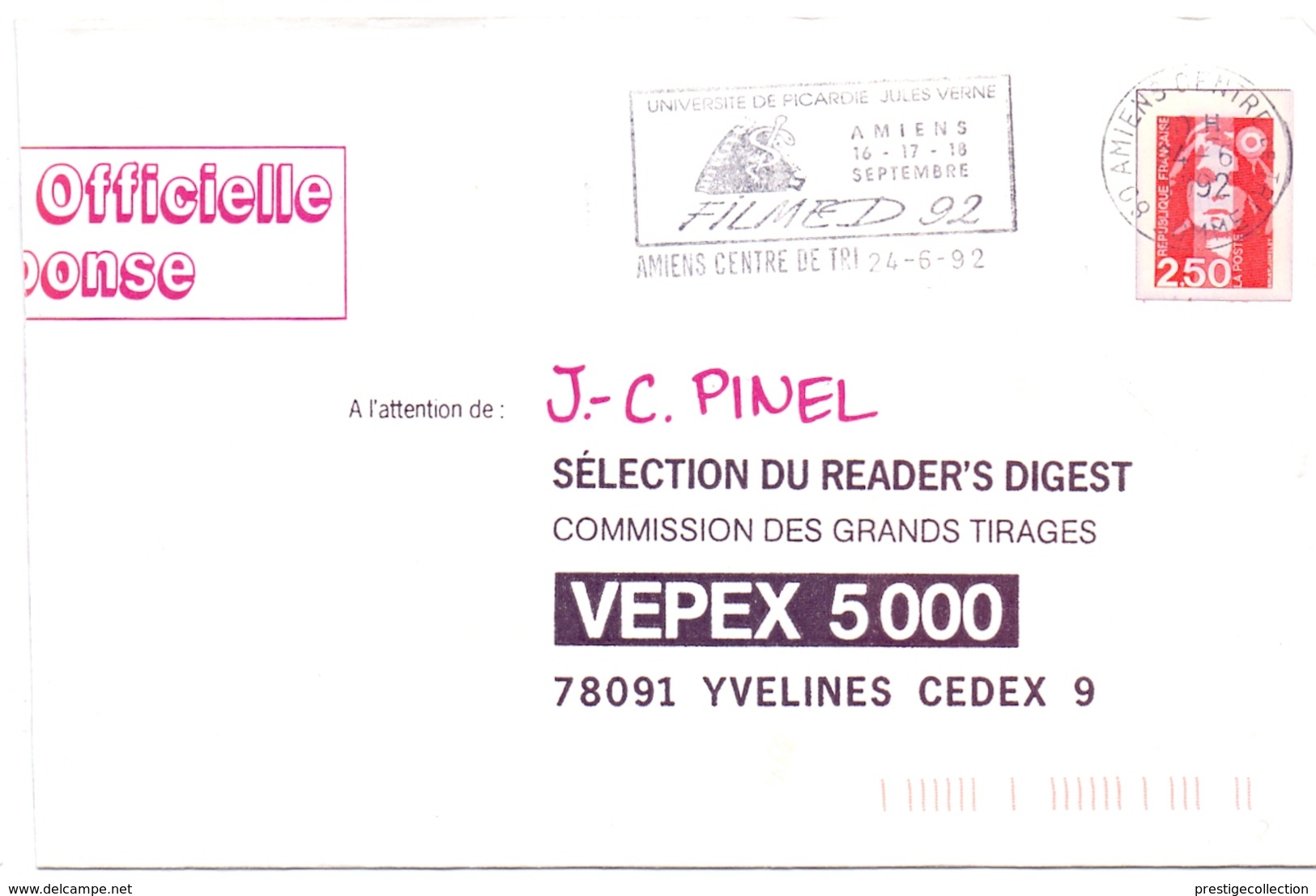 FRANCE VEPEX 1992   (LUGL180007) - Cinema