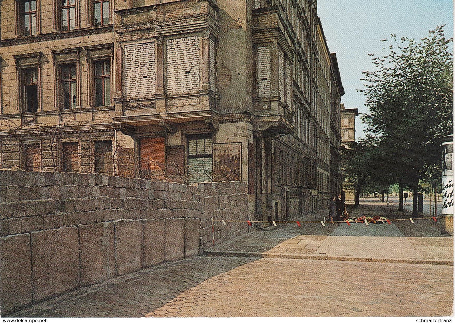 AK Berlin Grenze Berliner Mauer Wall Bernauer Straße A Ackerstraße Hussitenstraße Brunnenstraße Brunnenviertel SBZ - Muro Di Berlino