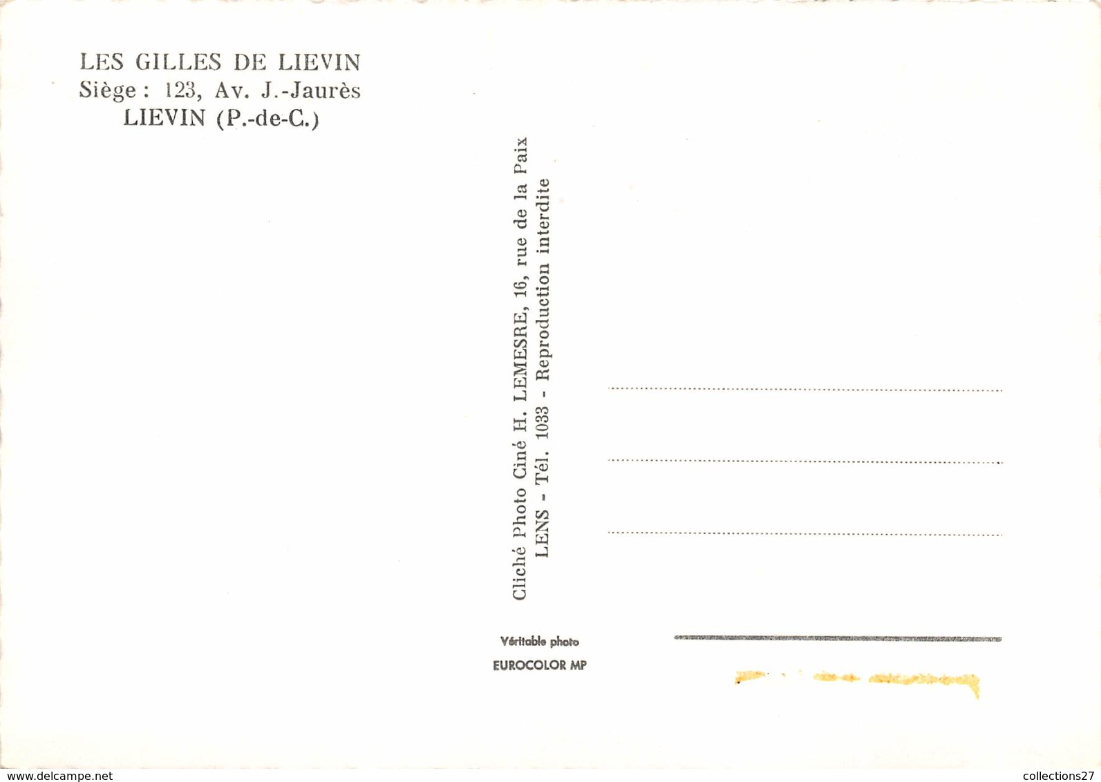 62-LIEVIN- LES GILLES DE LIEVIN - Lievin