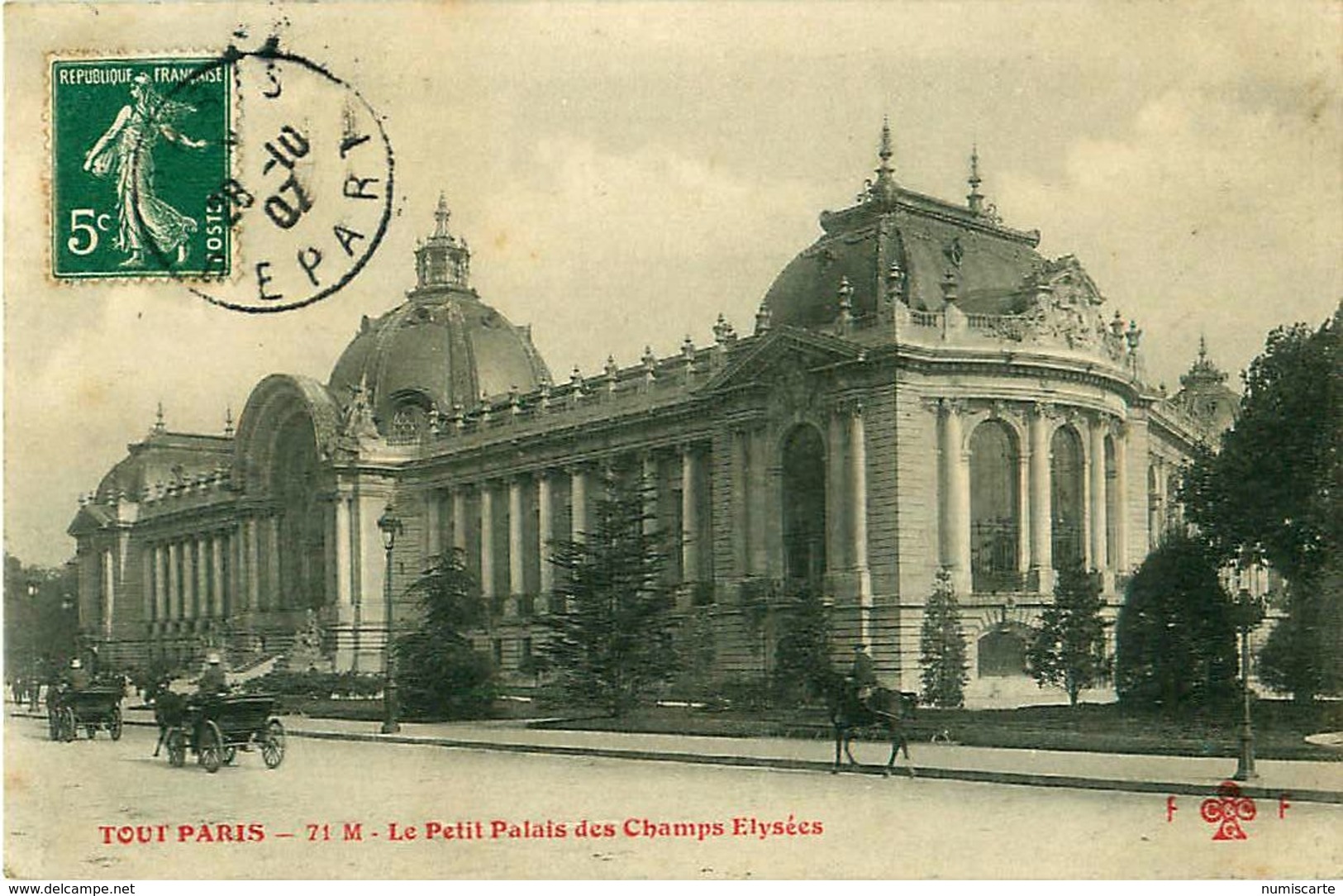 Cpa TOUT PARIS - Le Petit Palais Des Champs Elysées - Arrondissement: 08