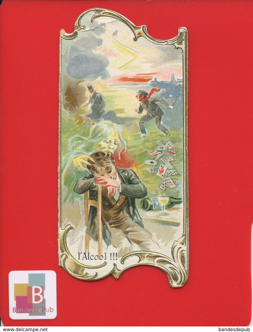En L'état ORBEC Mousseux Sans Alcool à La Banane  Chromo Goossens Alcoolisme Déchéance Absinthe Jeu Cartes à Jouer Mort - Autres & Non Classés
