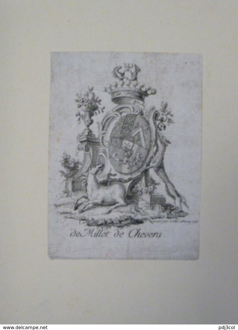 Ex-libris Armorié Français XVIIIème - De Millet De Chevers - Ex Libris