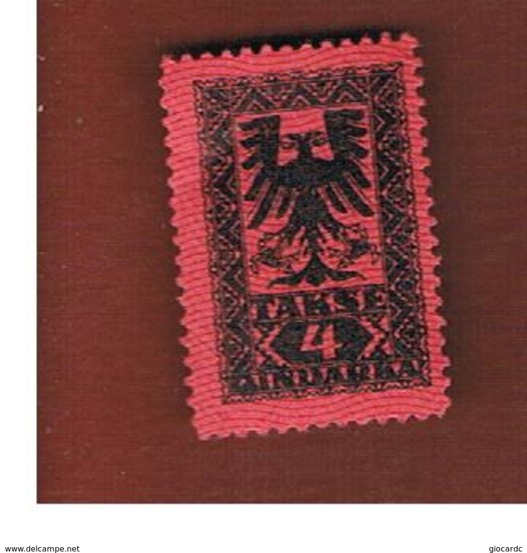 ALBANIA  - SG D141 SEGNATASSE  -  1922 POSTAGE DUE 4    -   MINT** - Albania