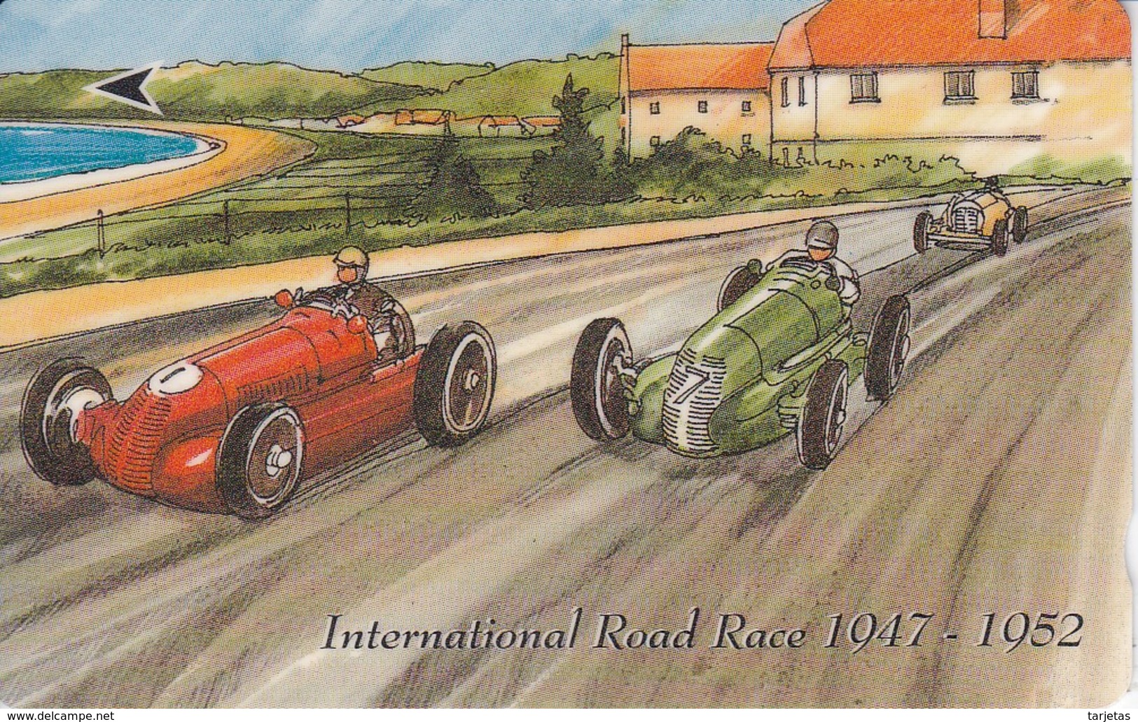 JER-100 TARJETA DE JERSEY DE ROAD RACE (COCHES-CAR) (37 JERB) - [ 7] Jersey Y Guernsey