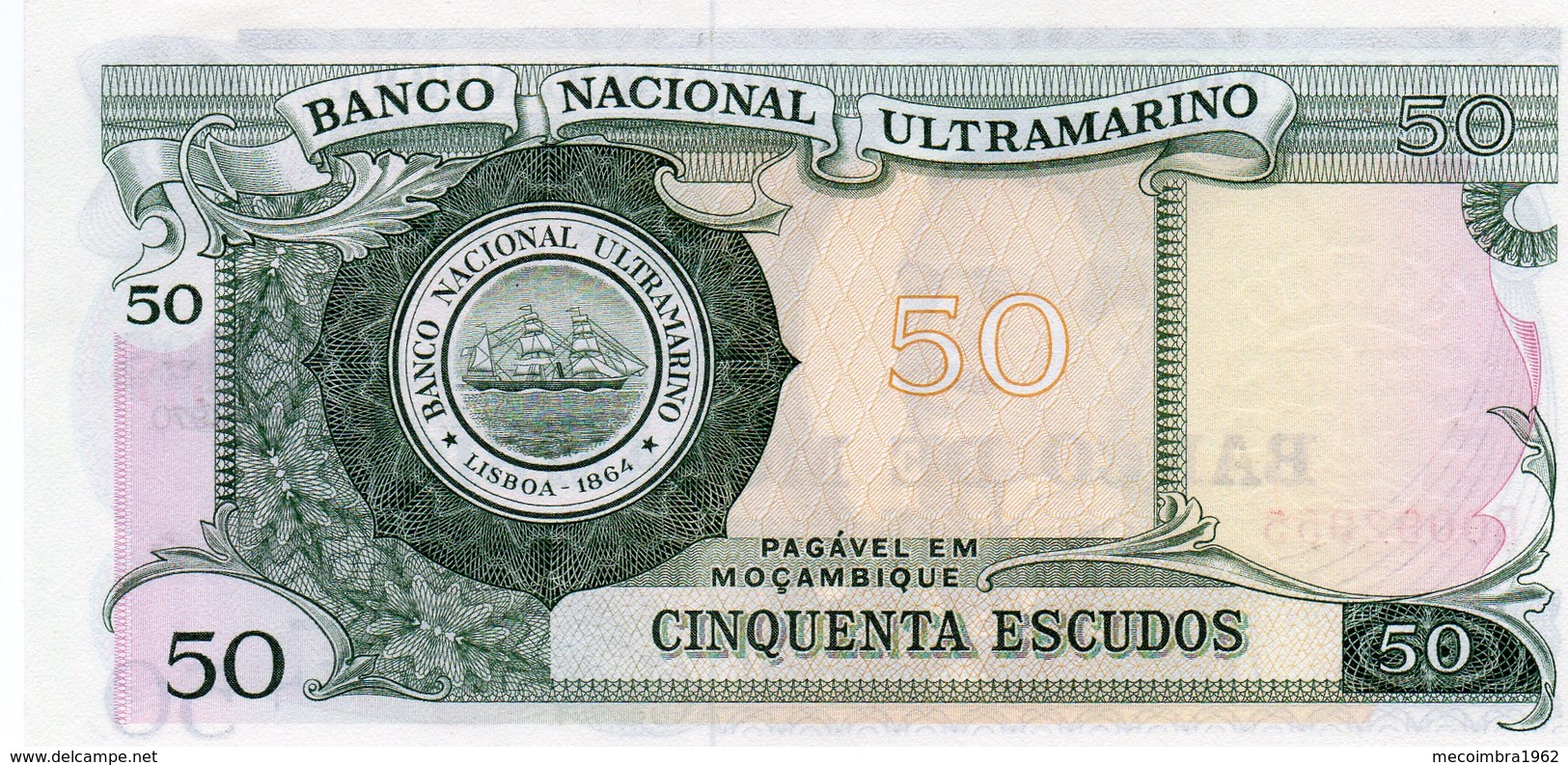 Moçambique> Belhete  De 50 Escudos 1970 Banco Nacional Ultramarino-Mocambique - Mozambique