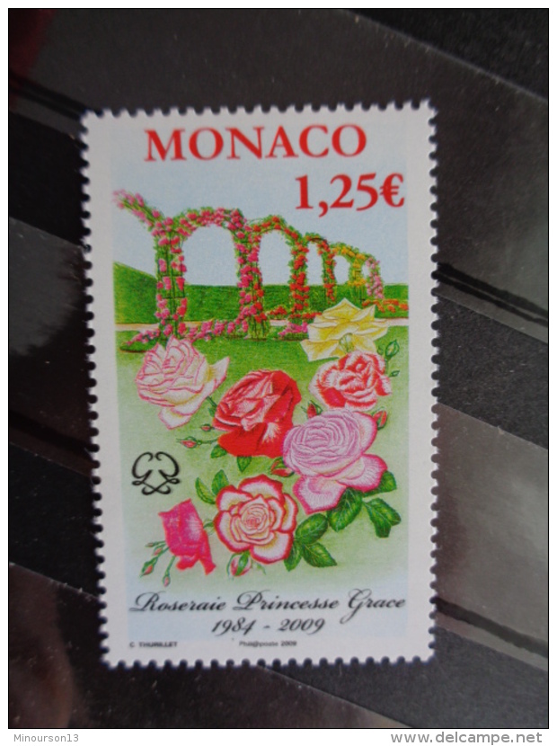 MONACO 2009 Y&amp;T N° 2662 ** - ROSERAIE PRINCESSE GRACE 1984-2009 - Neufs