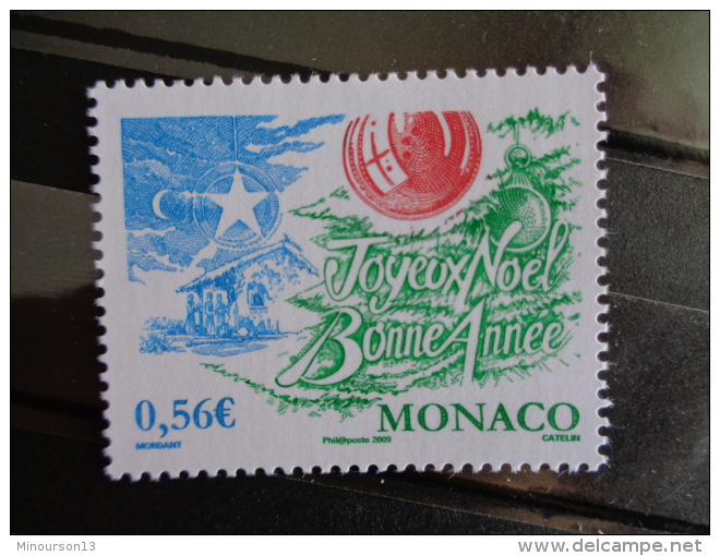 MONACO 2009 Y&amp;T N° 2701 ** - JOYEUX NOEL, BONNE ANNEE - Unused Stamps