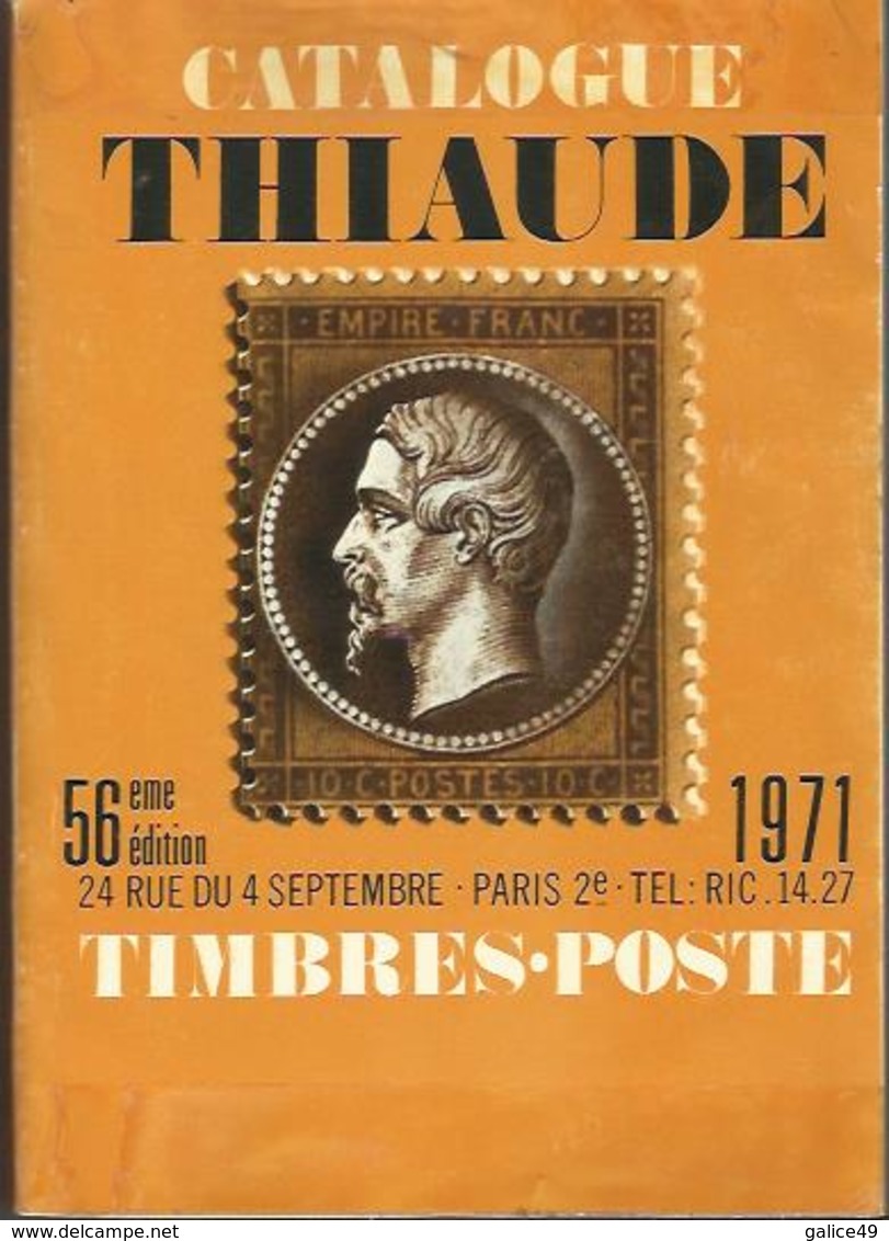 Catalogue Philatélique Thiaude - Année 1971 - France