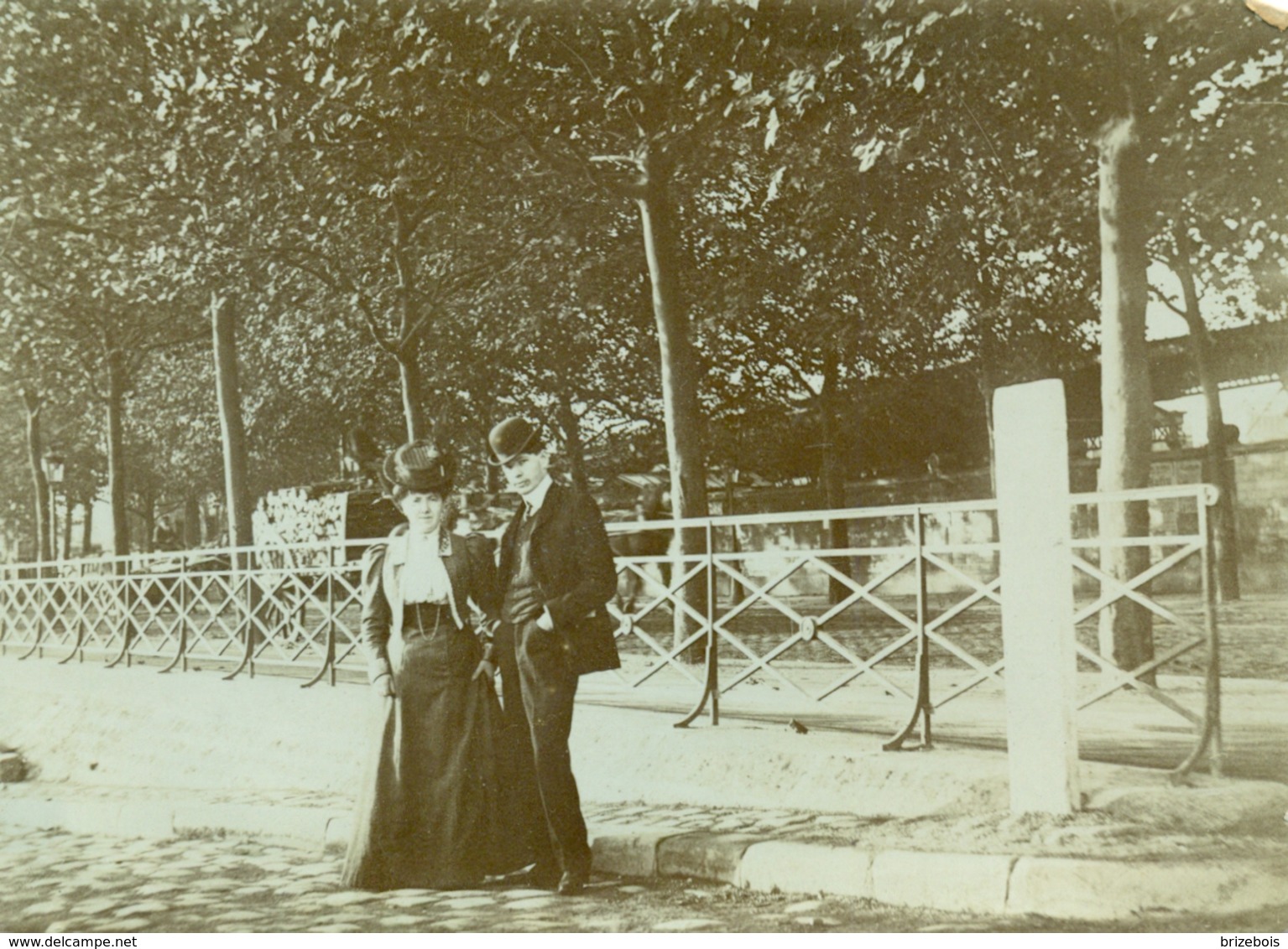 Photo Quai D'Orléans à Paris Vers 1900 - Anciennes (Av. 1900)