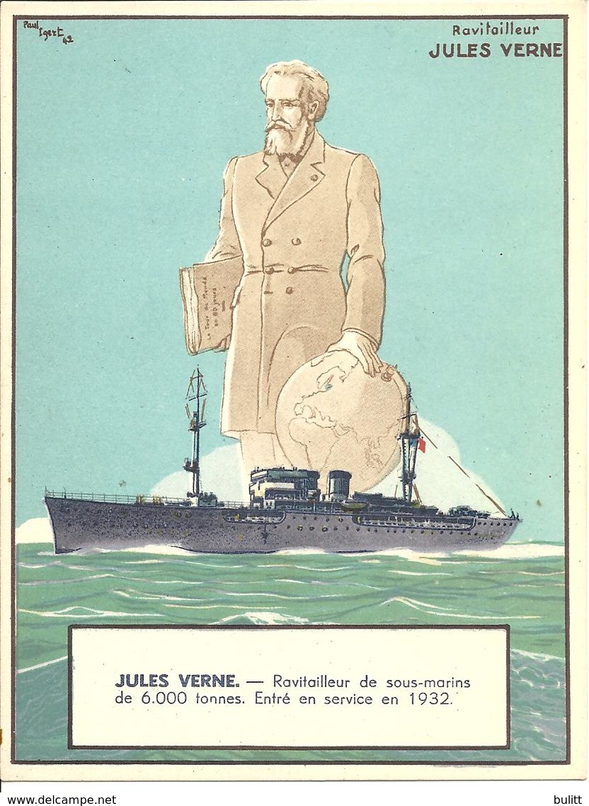 BATEAU RAVITAILLEUR JULES VERNE - Par PAUL IGERT - Guerre