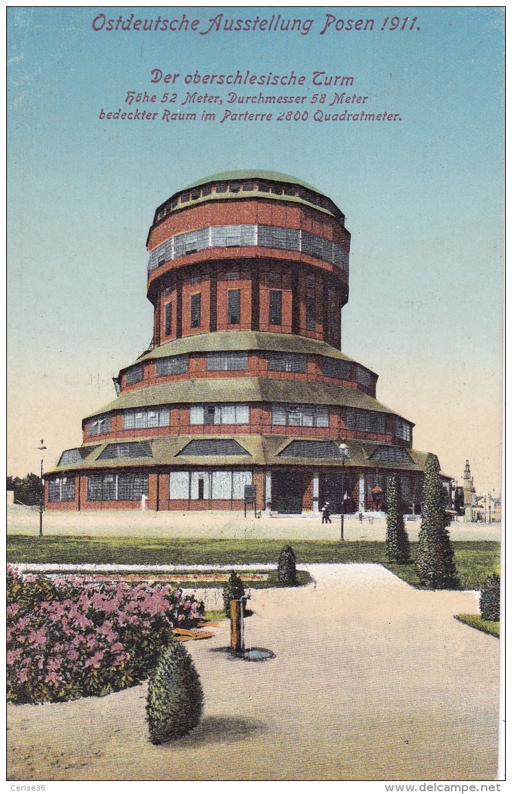 Ostdeutsche Ausstellung Posen 1911 Der Oberschlesische Turm - Polen