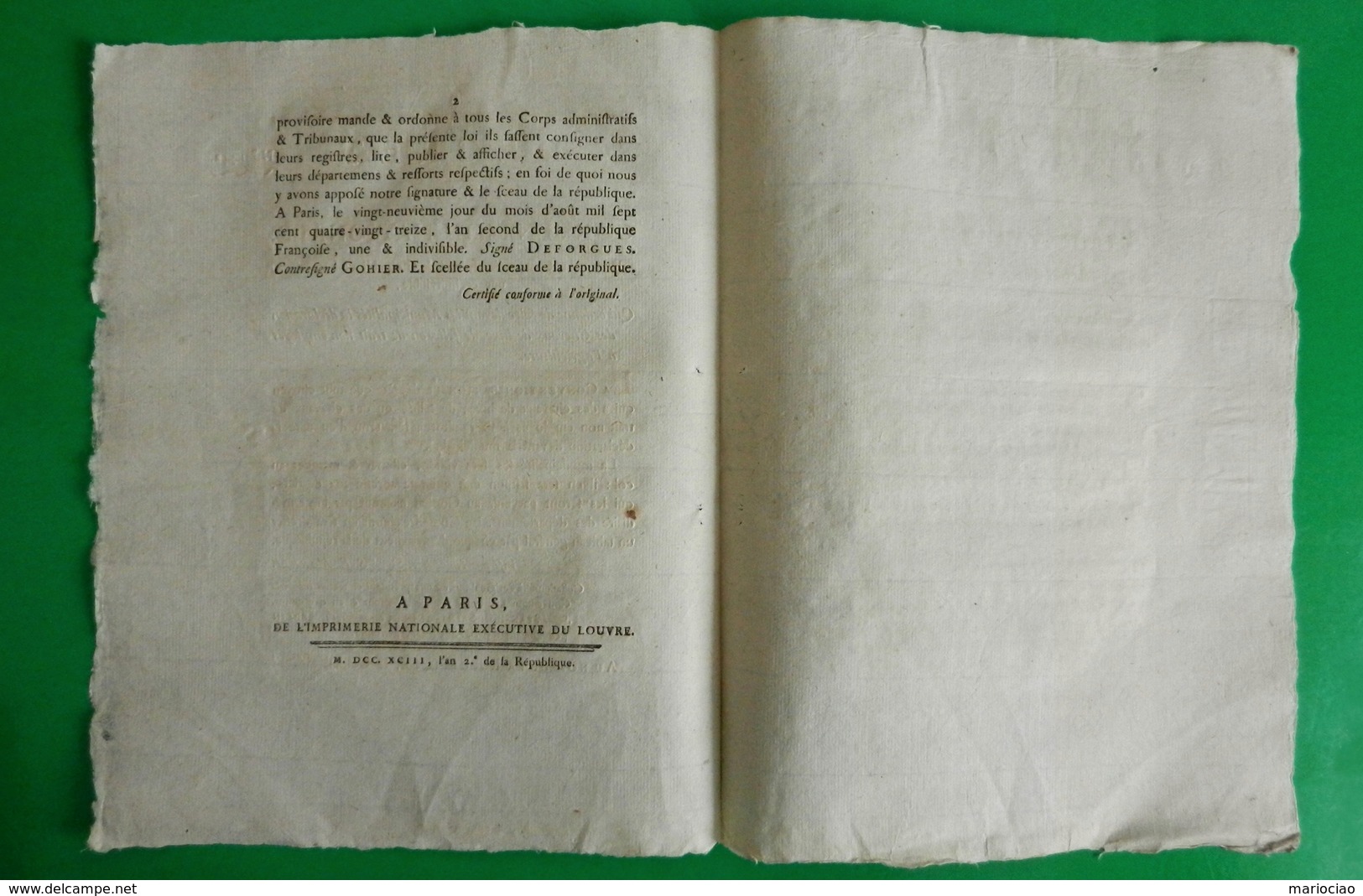 D-FR Révolution 1793 Chevaux De Luxe, De Selle, Ou De Trait Non Employés à L'agriculture - Historical Documents