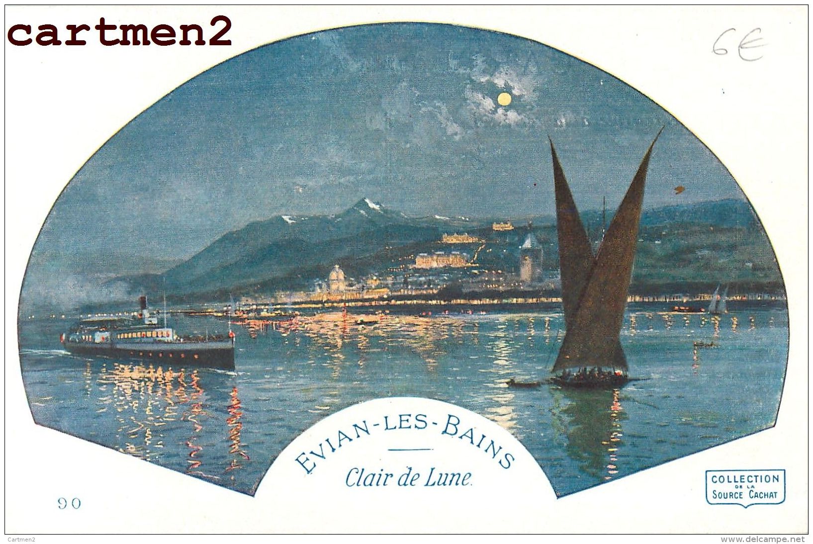 JOLI LOT DE 19 CPA ILLUSTREES LAC LEMAN EVIAN-LES-BAINS ILLUSTRATEUR PUBLICITE LITHO GRUSS ART NOUVEAU 74 HAUTE-SAVOIE - Evian-les-Bains