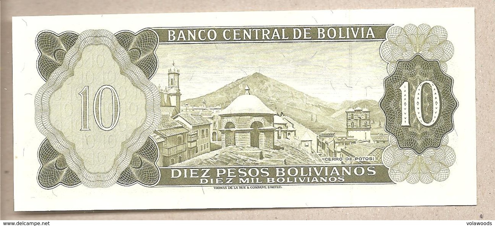 Bolivia - Banconota Non Circolata FdS Da 10 Pesos P-154a.17 - 1962 - Bolivie