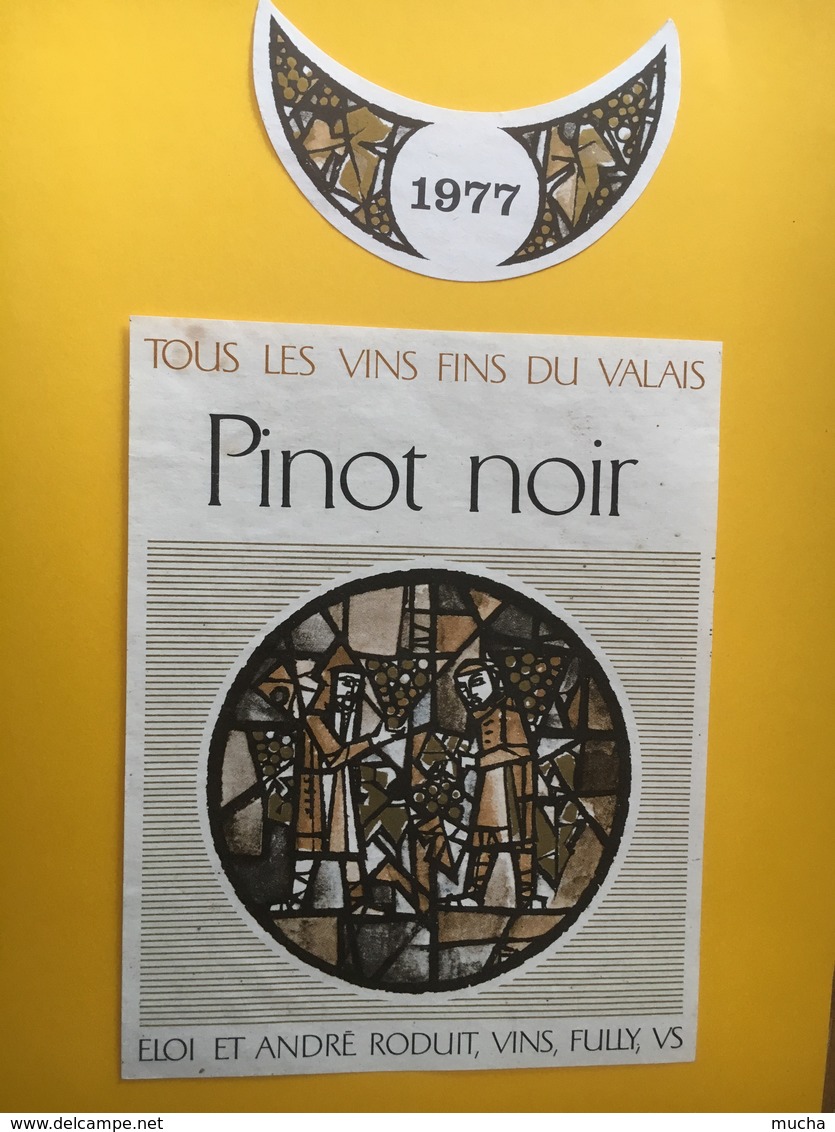 8512 - Pinot Noir1977 Eloi & André Roduit Fully  Suisse Vitrail - Autres & Non Classés