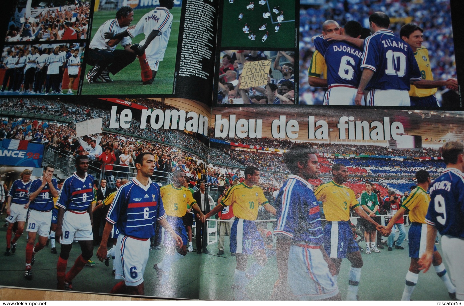 rare lot de 3 revue frnace 98 france football spécial coupe du monde 1998 et ouest-france guide mondial 98